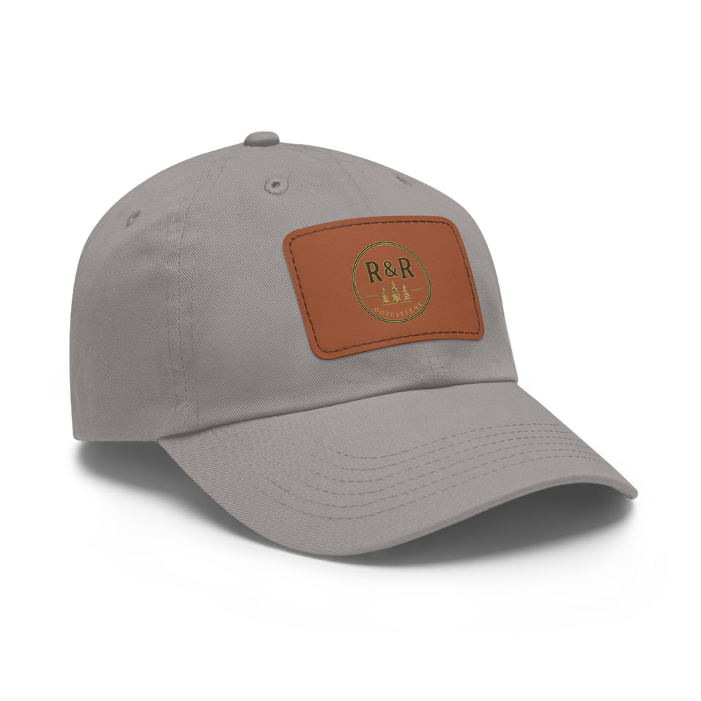 R&R Outfitters Leather Patch Dad Hat | Vintage Outdoor Cap