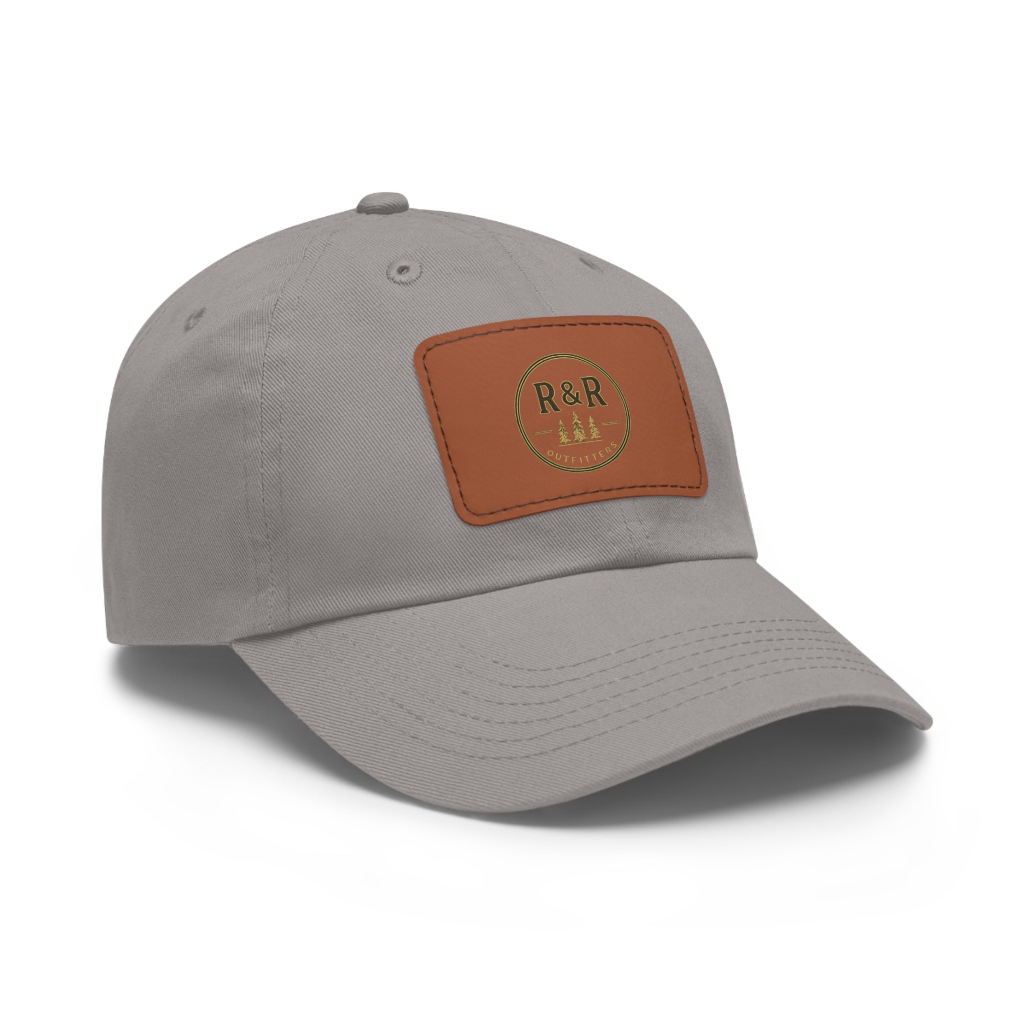 R&R Outfitters Leather Patch Dad Hat | Vintage Outdoor Cap