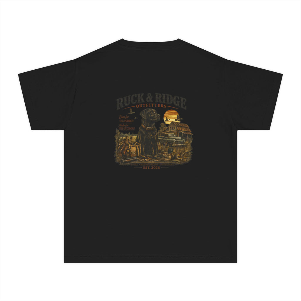 Youth Tee — Ruck & Ridge Outfitters Vintage Black Lab Logo - Ruck & Ridge Outfitters