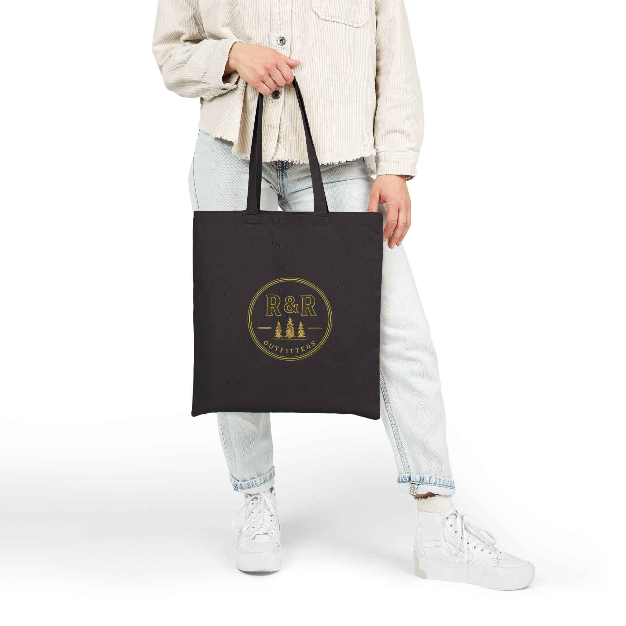 R&R Outfitters Canvas Tote Bag | Heavy-Duty Outdoor Utility Tote