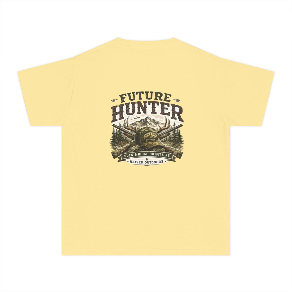 Youth Tee — 'Future Hunter' Mountain & Antler Graphic - Ruck & Ridge Outfitters