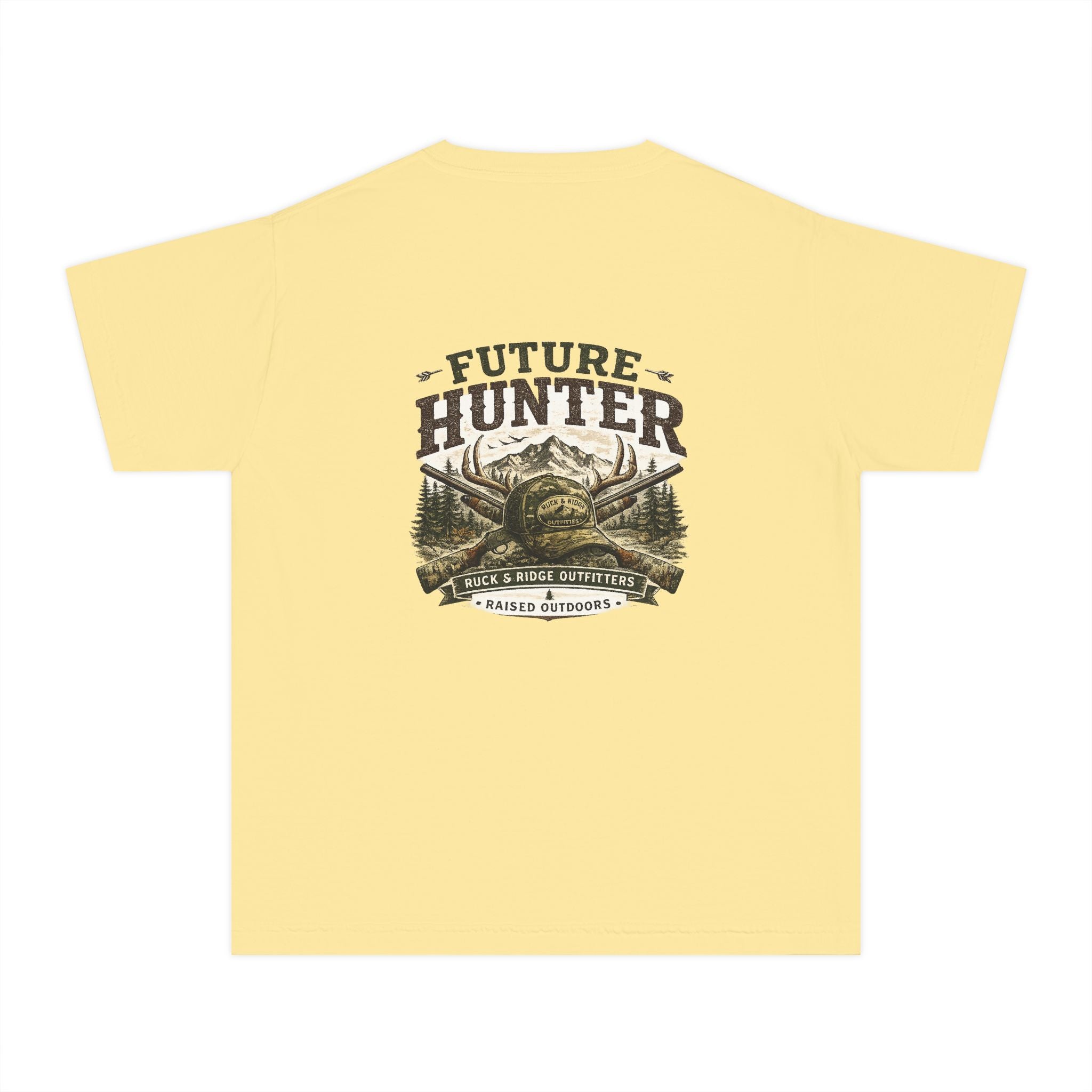 Youth Tee — 'Future Hunter' Mountain & Antler Graphic - Ruck & Ridge Outfitters
