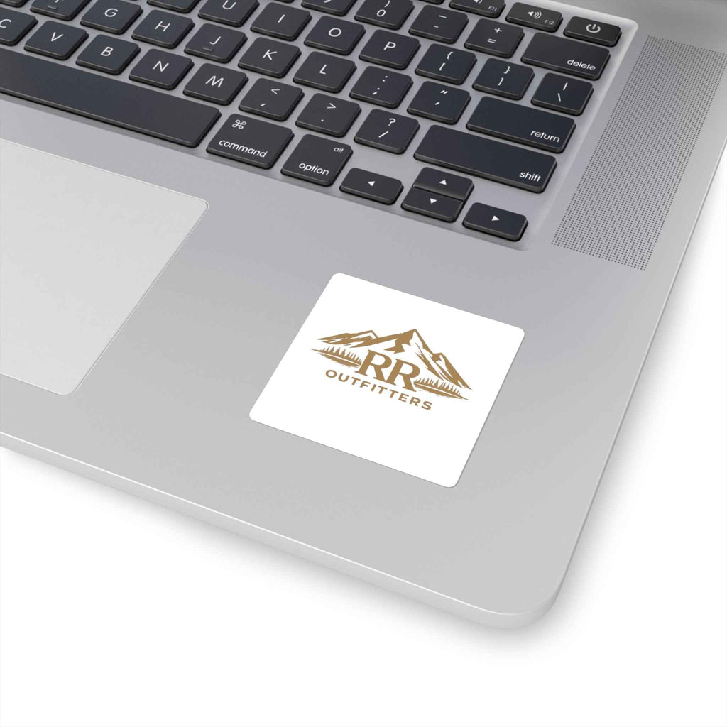Square Sticker — RR Outfitters Logo Mountain Decal