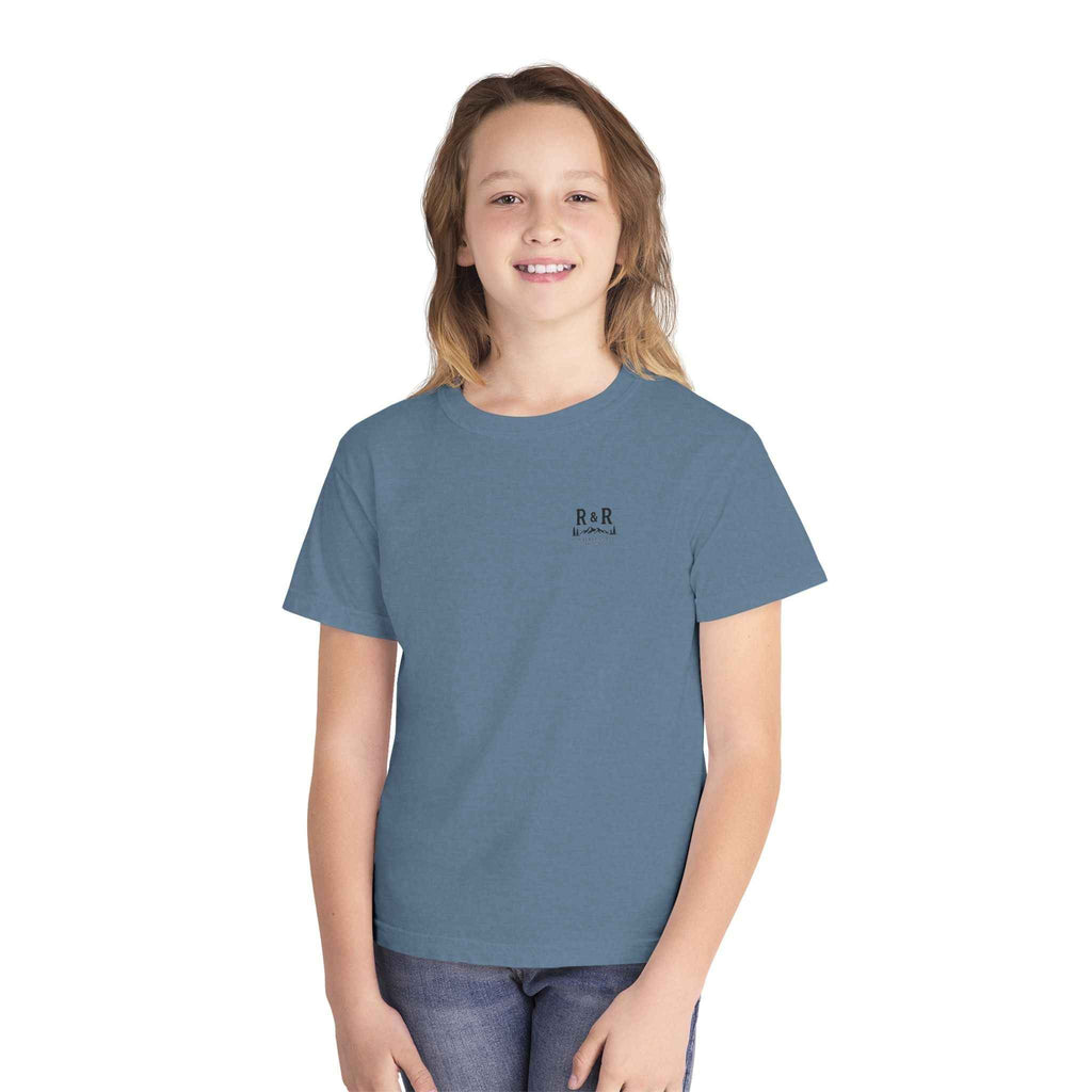 Little Ridge Crew Youth Tee — Vintage Forest Adventure Kids Shirt - Ruck & Ridge Outfitters
