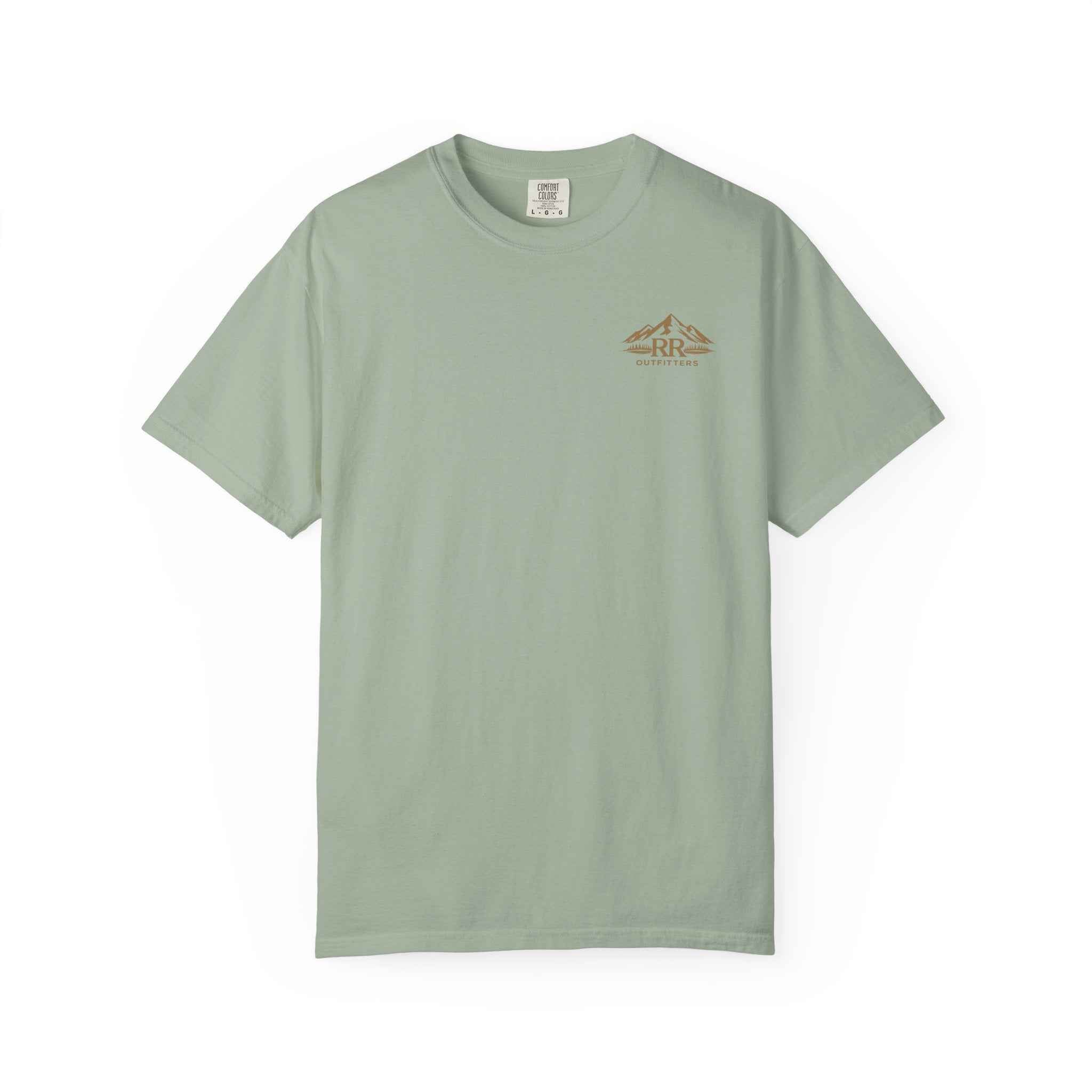 Mountain Logo T-Shirt — 'Ruck & Ridge Outfitters' Scenic Sunset Tee