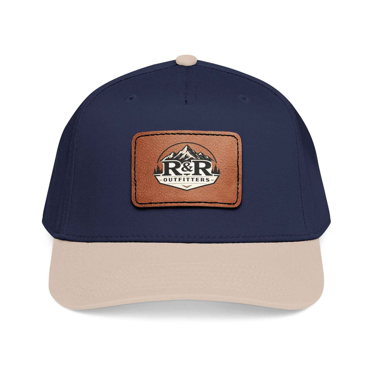 Leather Patch Baseball Cap - R&R Outfitters Mid Profile - Ruck & Ridge Outfitters