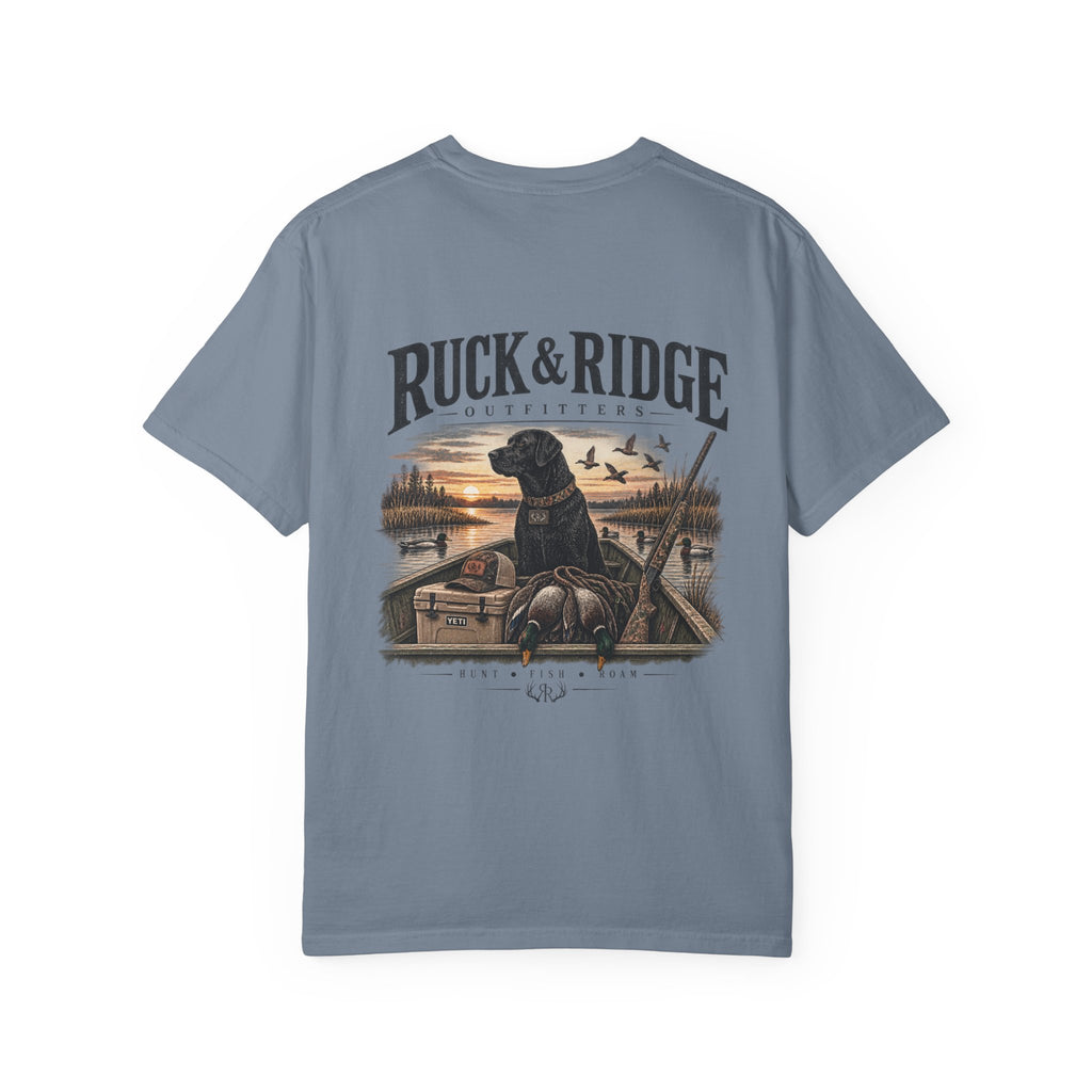 Duck Hunting Graphic T-Shirt — Ruck & Ridge Retriever Scene