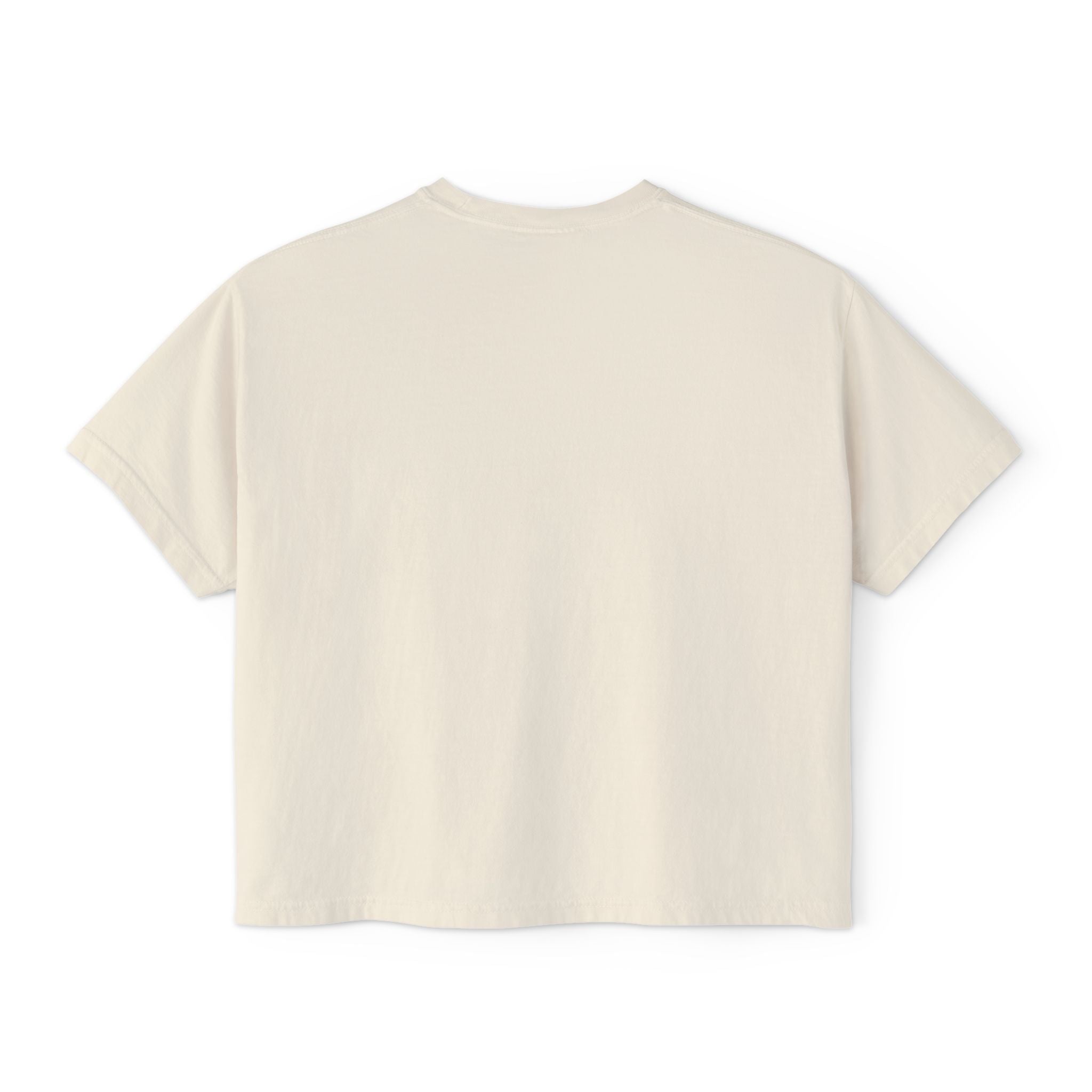 Honey Leopard Women’s Boxy Tee — Casual Graphic Crop T-Shirt