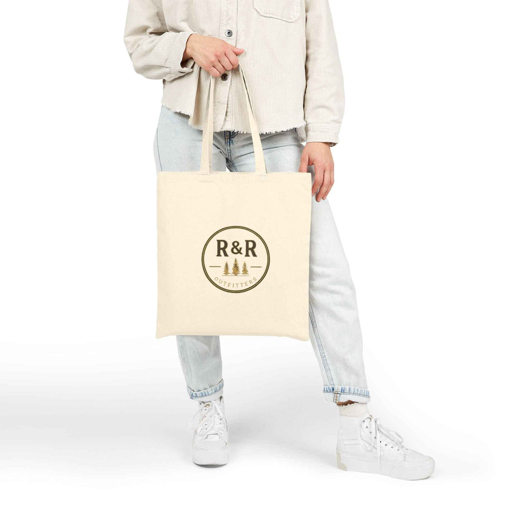 R&R Outfitters Canvas Tote Bag | Heavy-Duty Outdoor Utility Tote