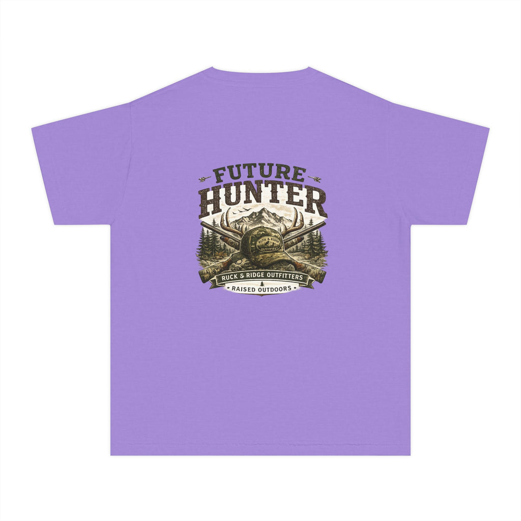 Youth Tee — 'Future Hunter' Mountain & Antler Graphic - Ruck & Ridge Outfitters