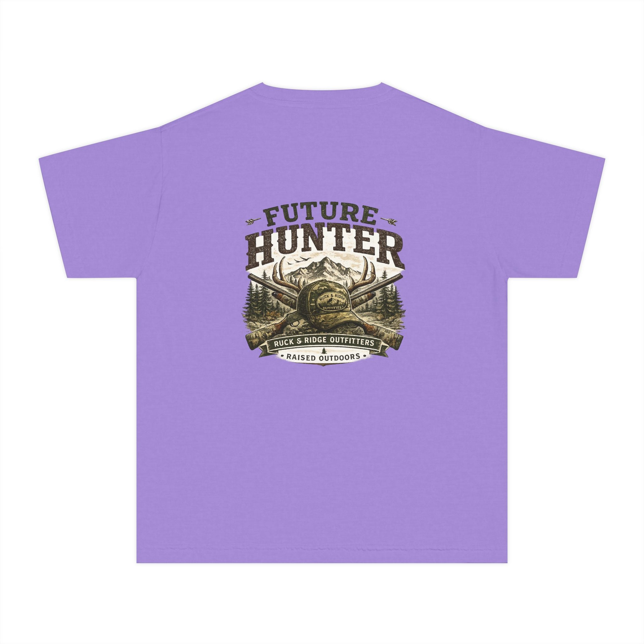 Youth Tee — 'Future Hunter' Mountain & Antler Graphic - Ruck & Ridge Outfitters