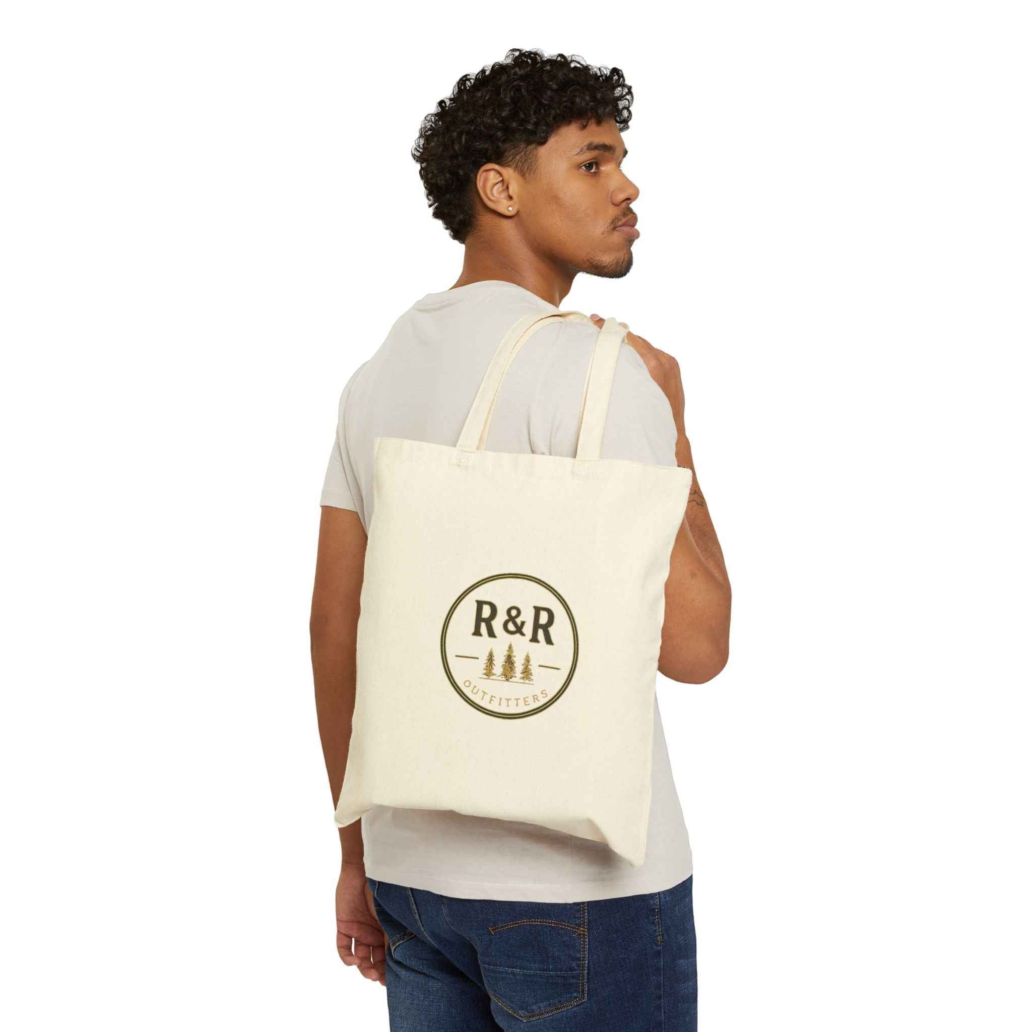 R&R Outfitters Canvas Tote Bag | Heavy-Duty Outdoor Utility Tote