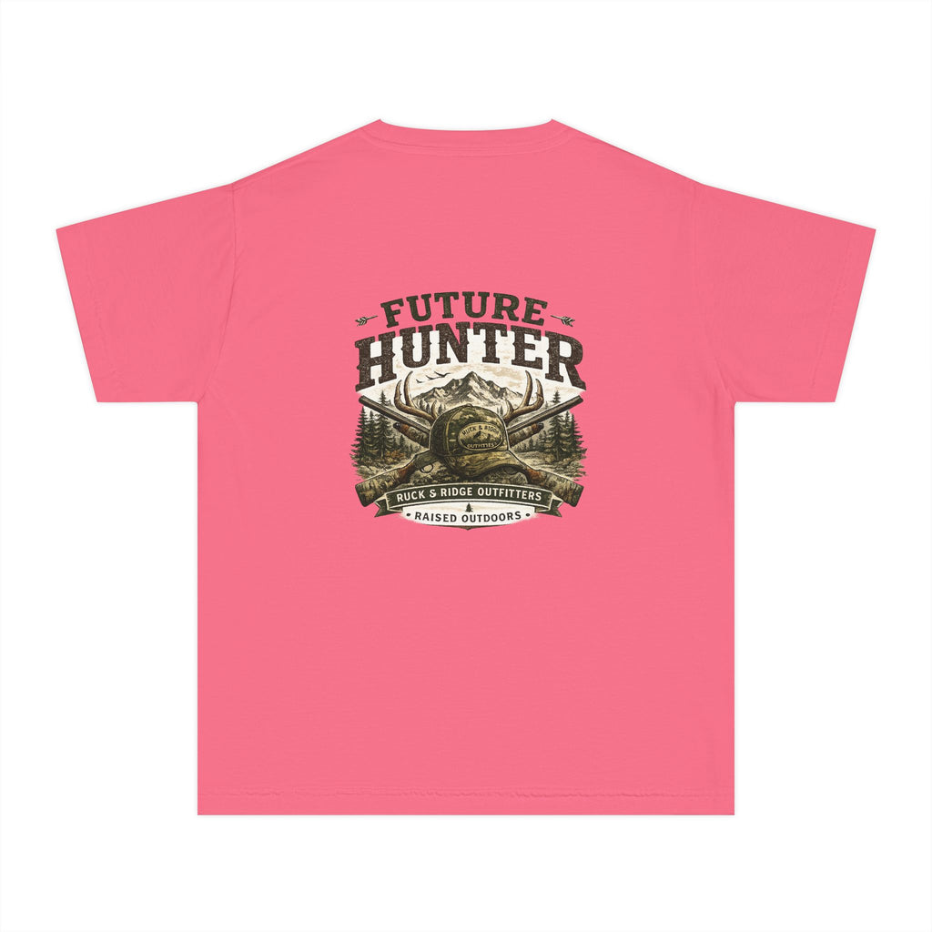 Youth Tee — 'Future Hunter' Mountain & Antler Graphic - Ruck & Ridge Outfitters