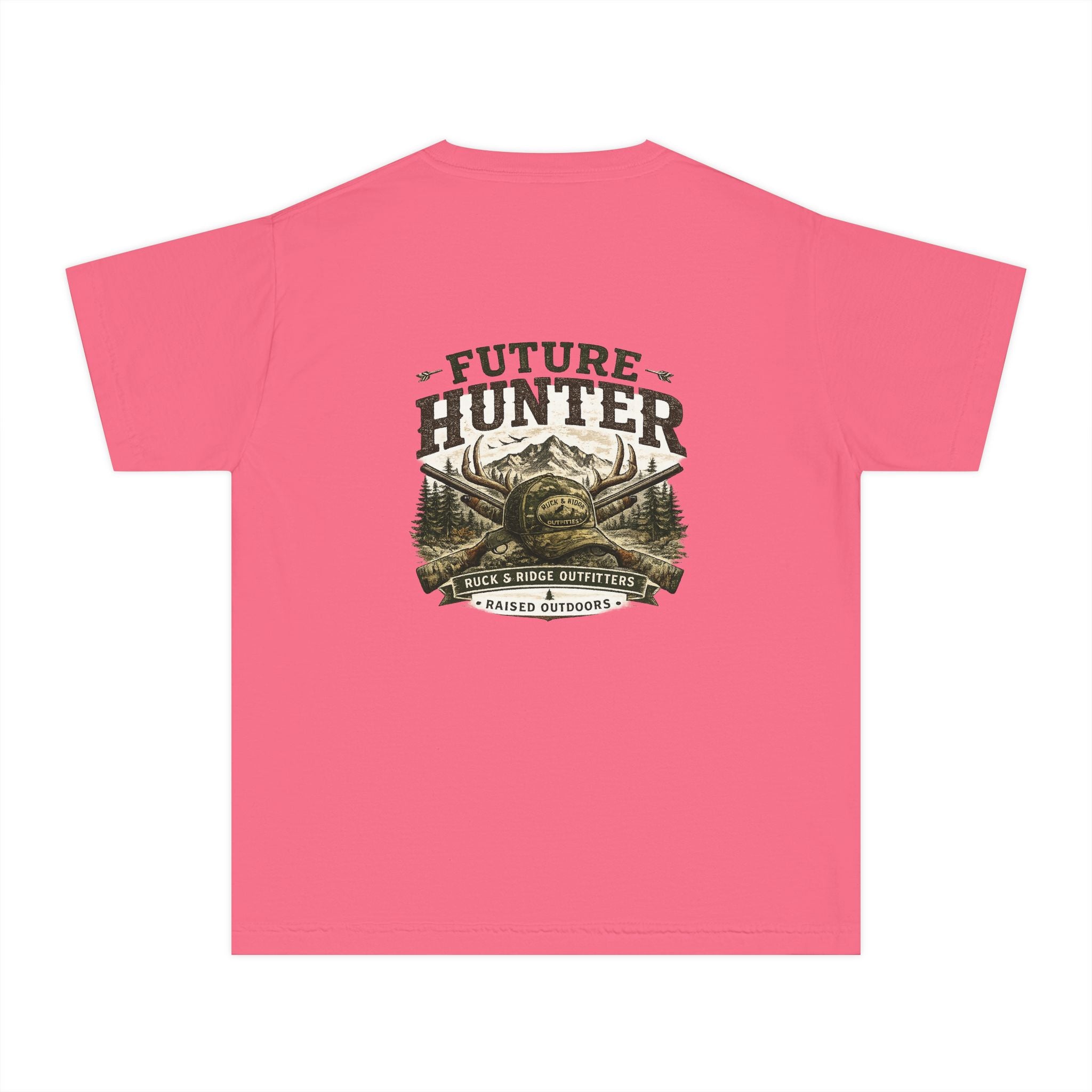 Youth Tee — 'Future Hunter' Mountain & Antler Graphic - Ruck & Ridge Outfitters