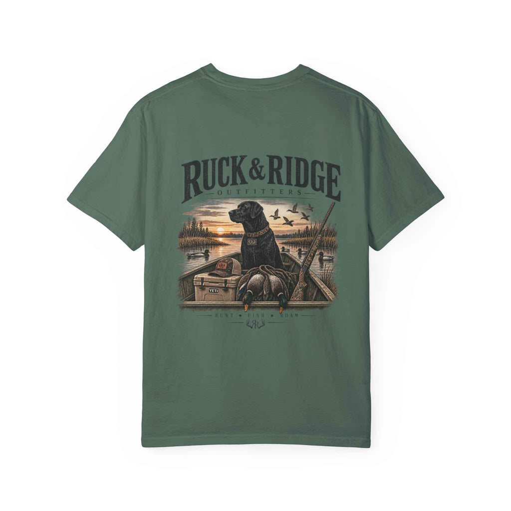 Duck Hunting Graphic T-Shirt — Ruck & Ridge Retriever Scene