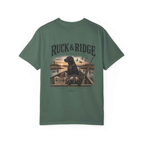 Duck Hunting Graphic T-Shirt — Ruck & Ridge Retriever Scene