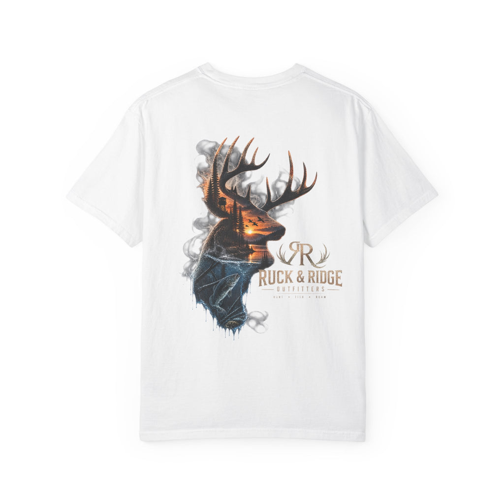 Deer Double-Exposure T-Shirt — Ruck & Ridge Hunting Graphic Tee