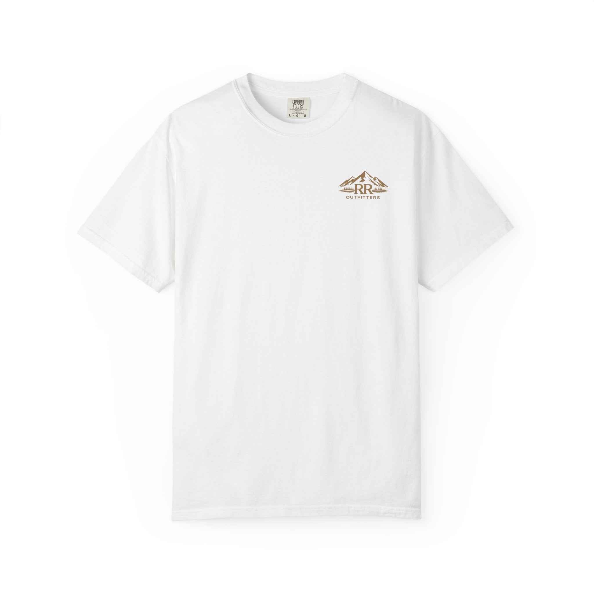 Mountain Logo T-Shirt — 'Ruck & Ridge Outfitters' Scenic Sunset Tee