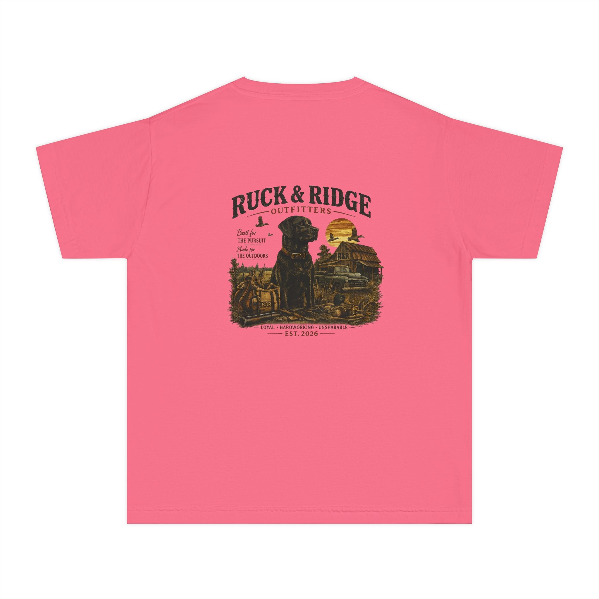 Youth Tee — Ruck & Ridge Outfitters Vintage Black Lab Logo - Ruck & Ridge Outfitters