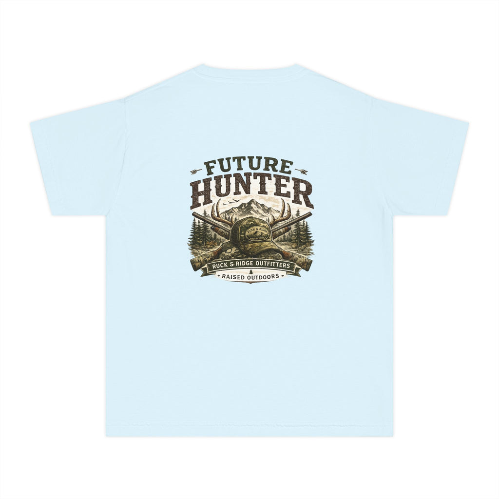 Youth Tee — 'Future Hunter' Mountain & Antler Graphic - Ruck & Ridge Outfitters