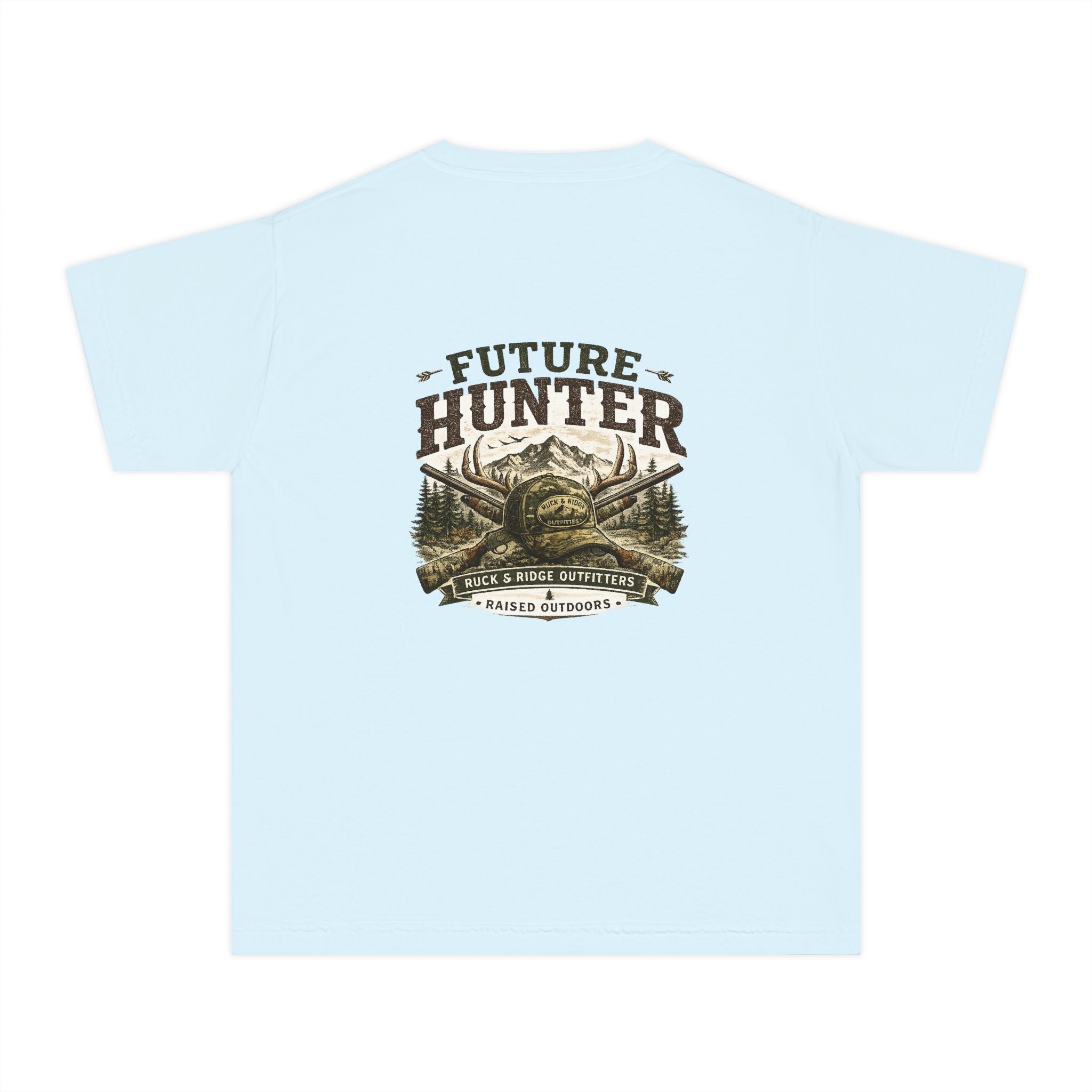 Youth Tee — 'Future Hunter' Mountain & Antler Graphic - Ruck & Ridge Outfitters
