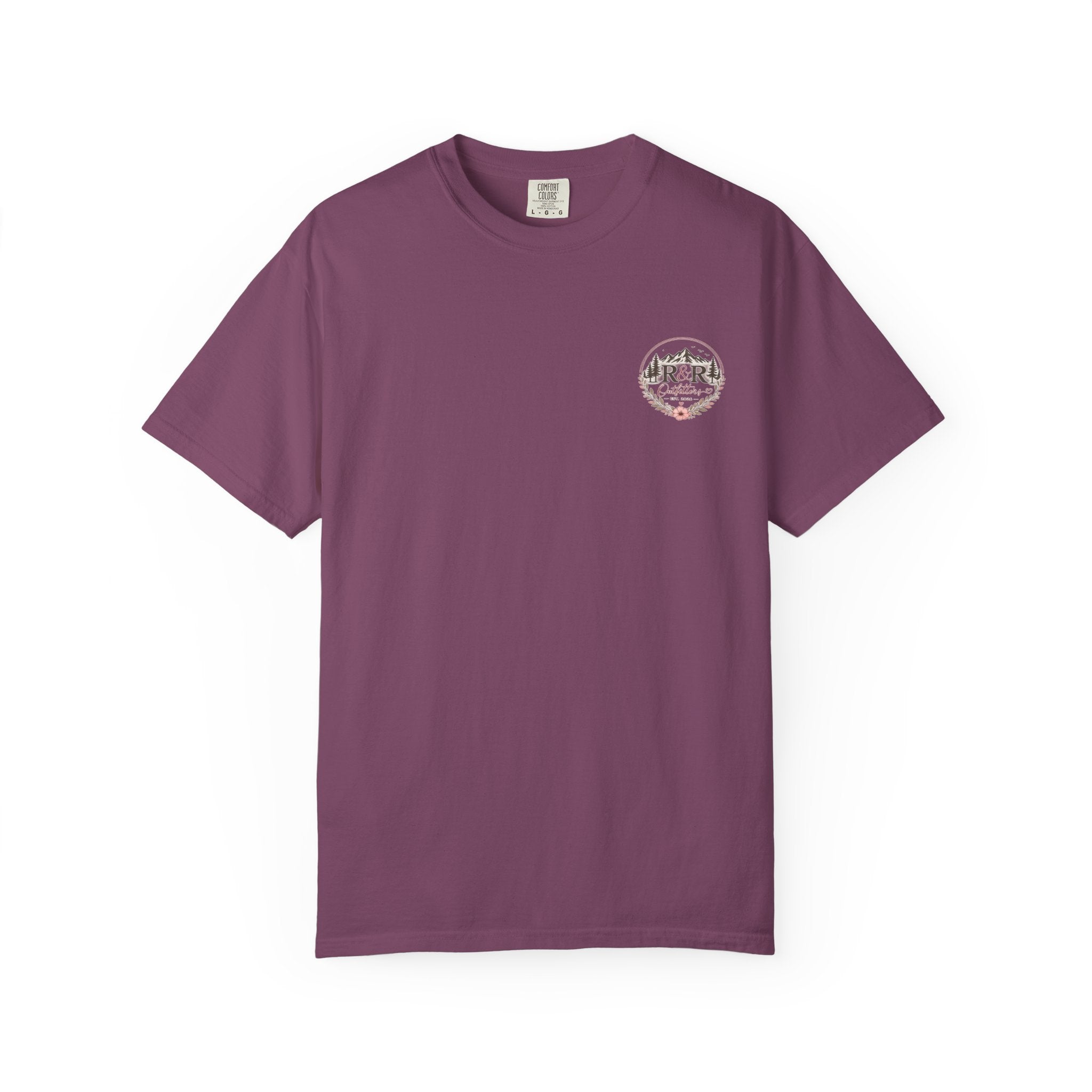 R&R Outfitters Floral Mountain T-Shirt — Est. 2023 Outdoor Logo Tee - Ruck & Ridge Outfitters
