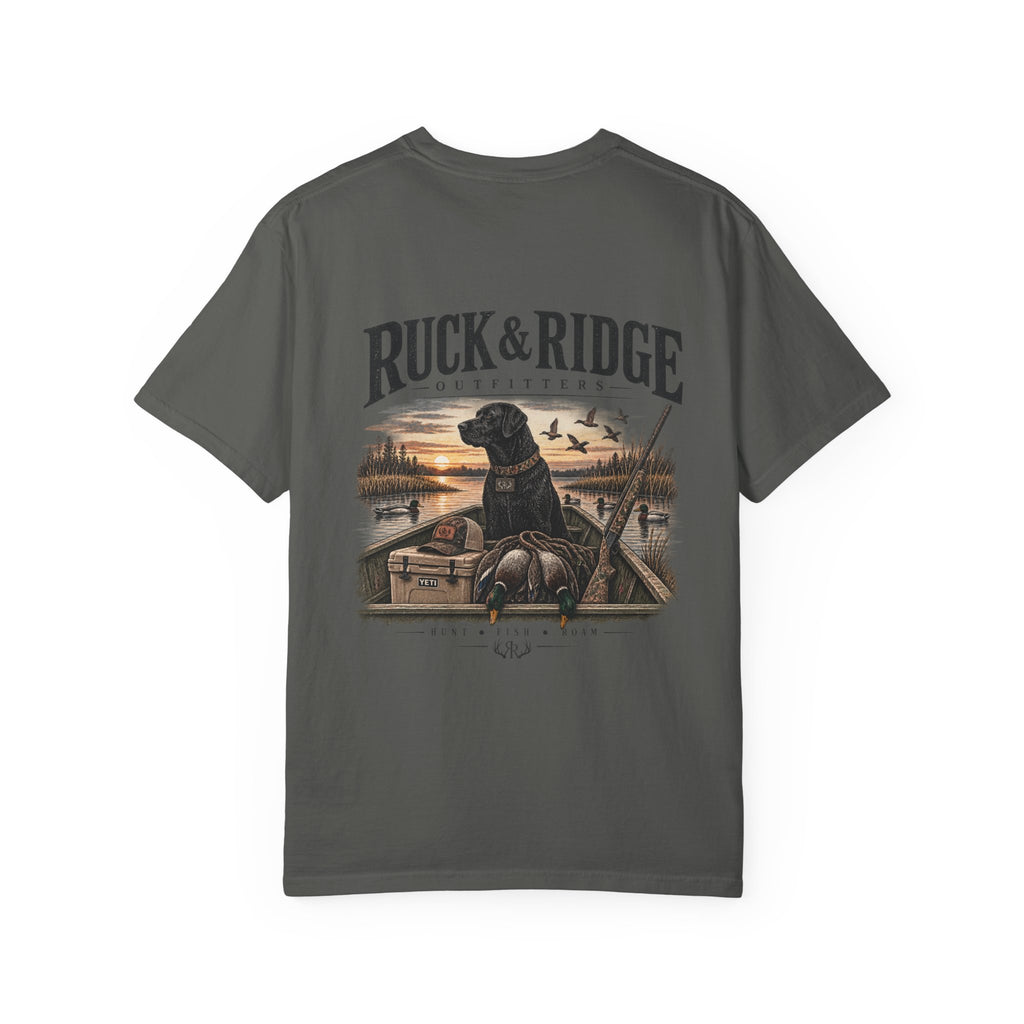 Duck Hunting Graphic T-Shirt — Ruck & Ridge Retriever Scene