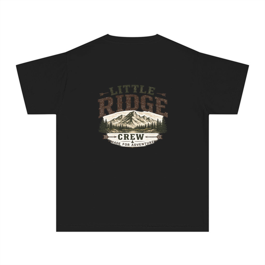 Little Ridge Crew Youth Tee — Vintage Forest Adventure Kids Shirt - Ruck & Ridge Outfitters