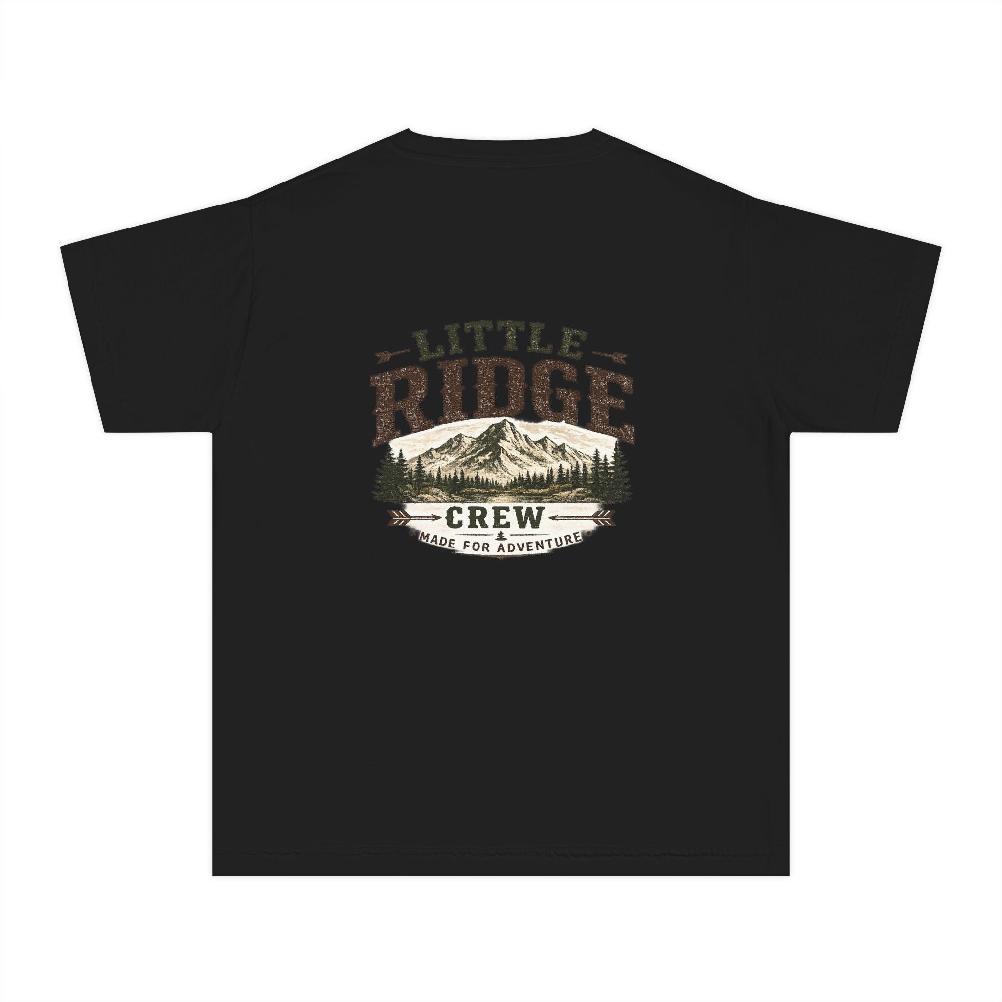 Little Ridge Crew Youth Tee — Vintage Forest Adventure Kids Shirt - Ruck & Ridge Outfitters