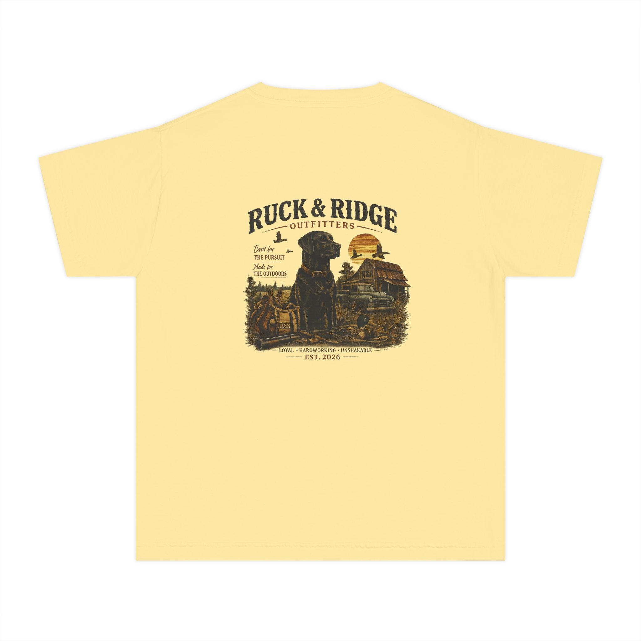 Youth Tee — Ruck & Ridge Outfitters Vintage Black Lab Logo - Ruck & Ridge Outfitters