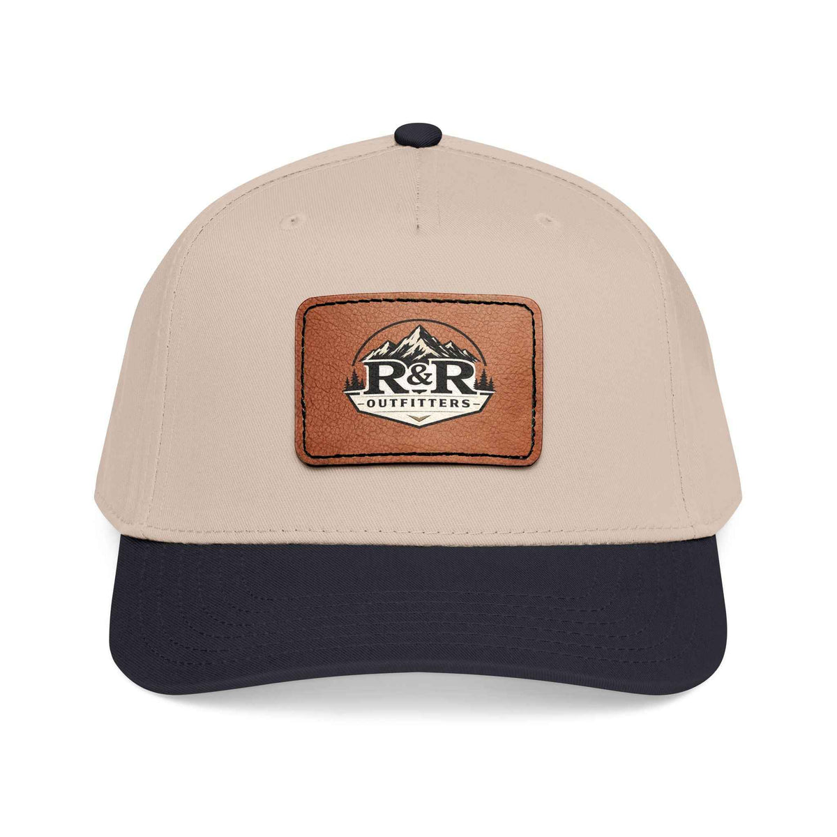 Leather Patch Baseball Cap - R&R Outfitters Mid Profile - Ruck & Ridge Outfitters
