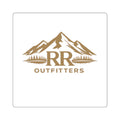 Square Sticker — RR Outfitters Logo Mountain Decal