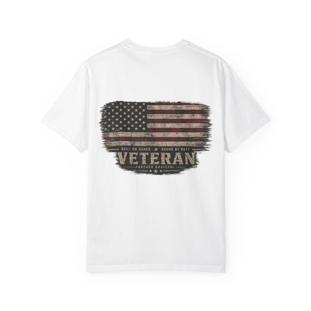 Veteran American Flag T-Shirt - Distressed USA Military Tribute - Ruck & Ridge Outfitters