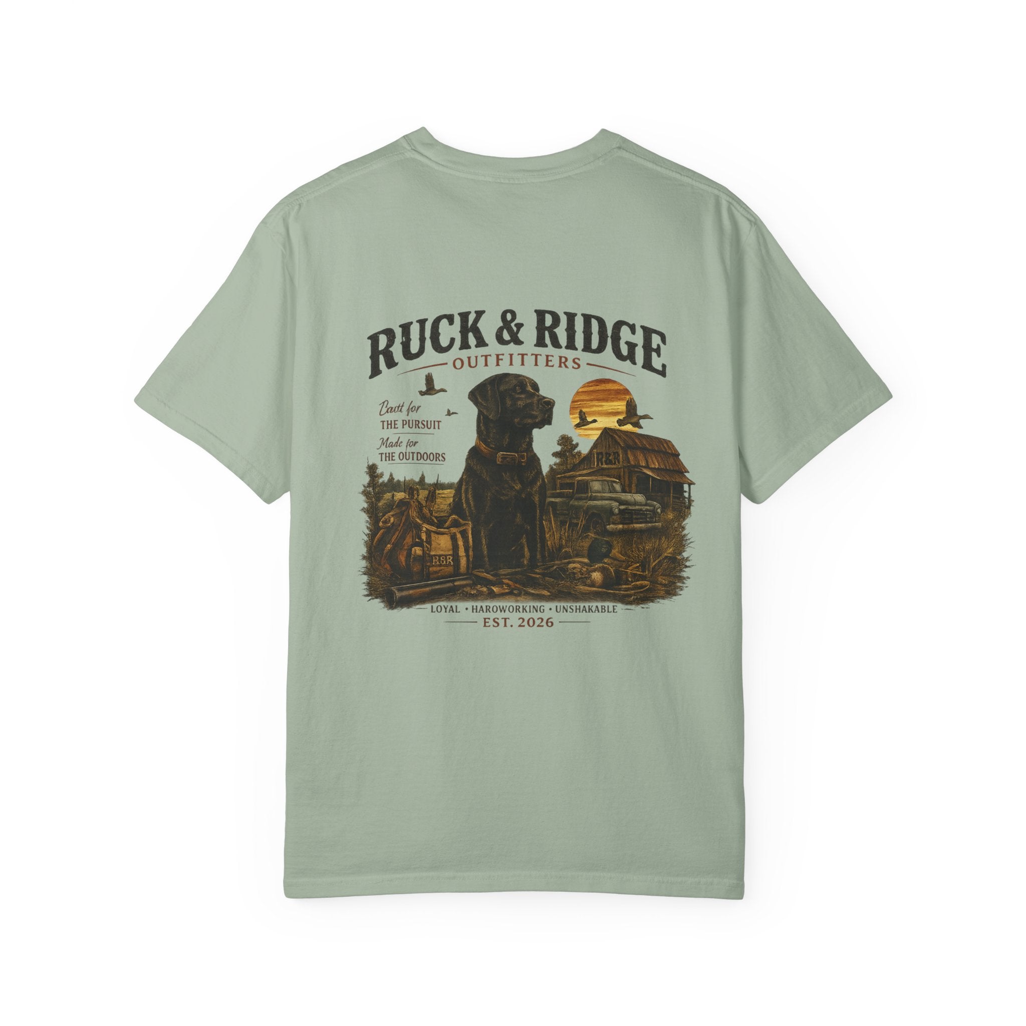 Ruck & Ridge Outfitters Graphic Tee with Black Lab