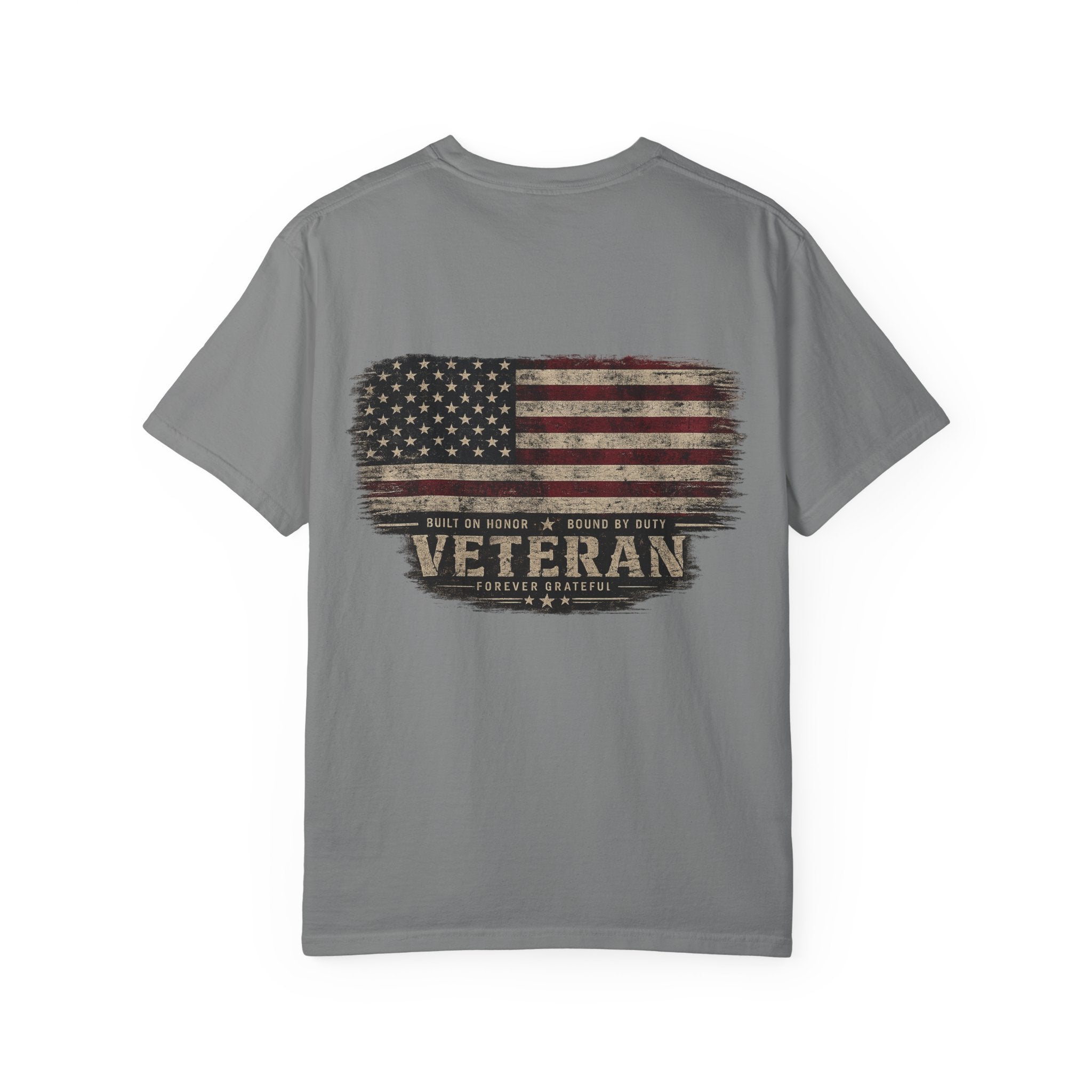 Veteran American Flag T-Shirt - Distressed USA Military Tribute - Ruck & Ridge Outfitters