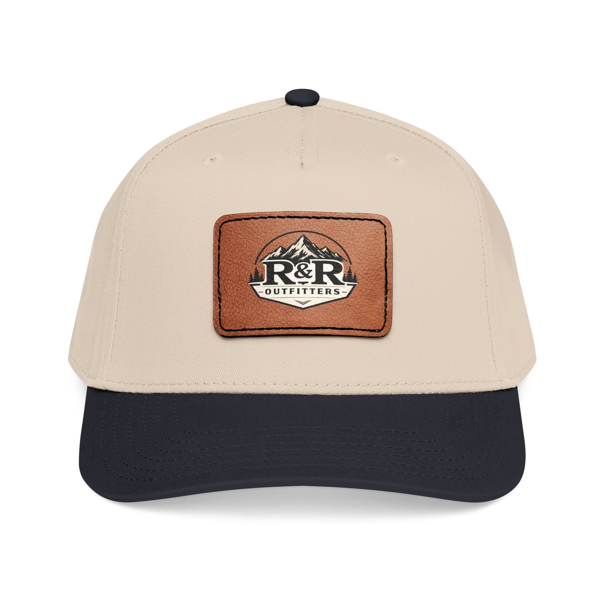 Leather Patch Baseball Cap - R&R Outfitters Mid Profile - Ruck & Ridge Outfitters