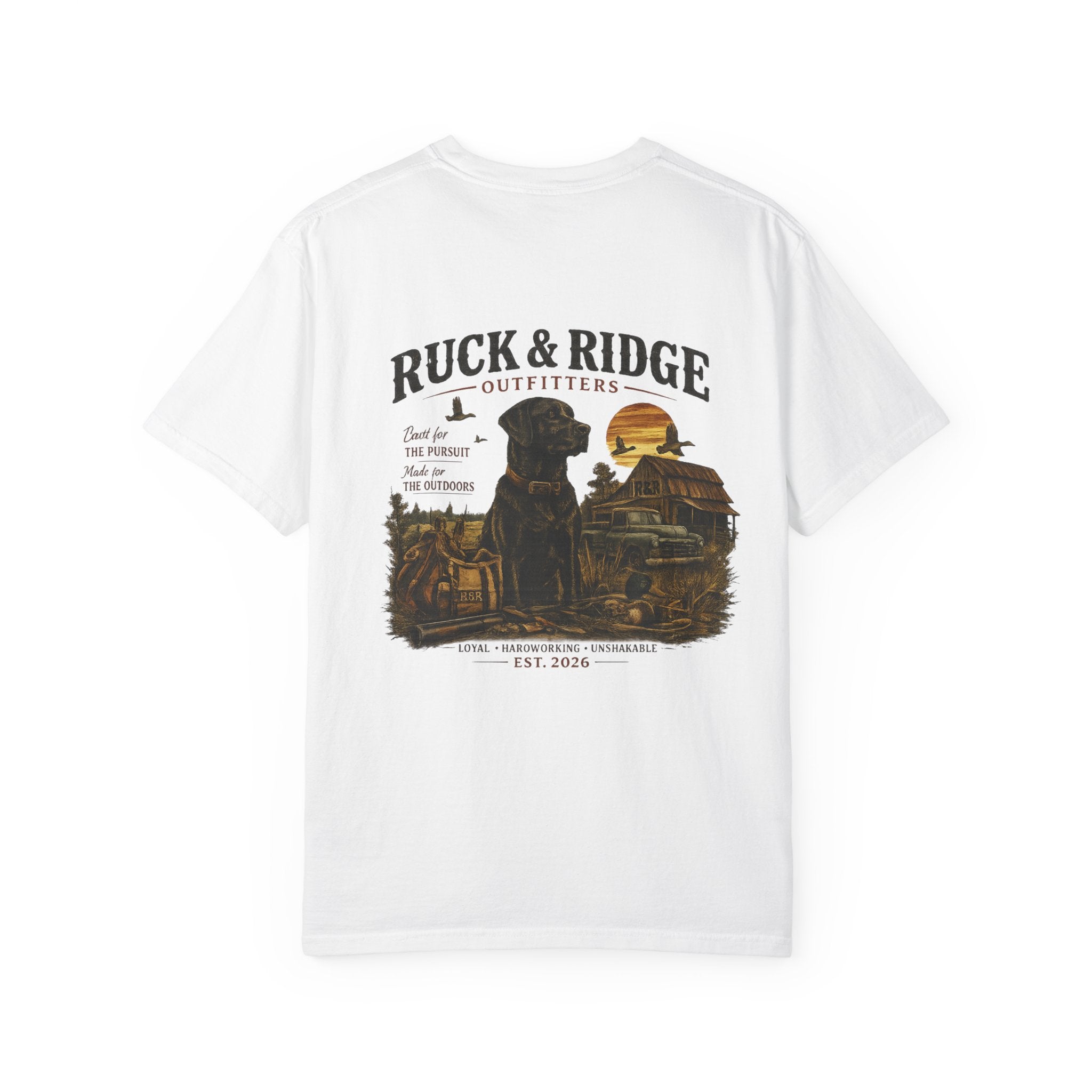 Ruck & Ridge Outfitters Graphic Tee with Black Lab
