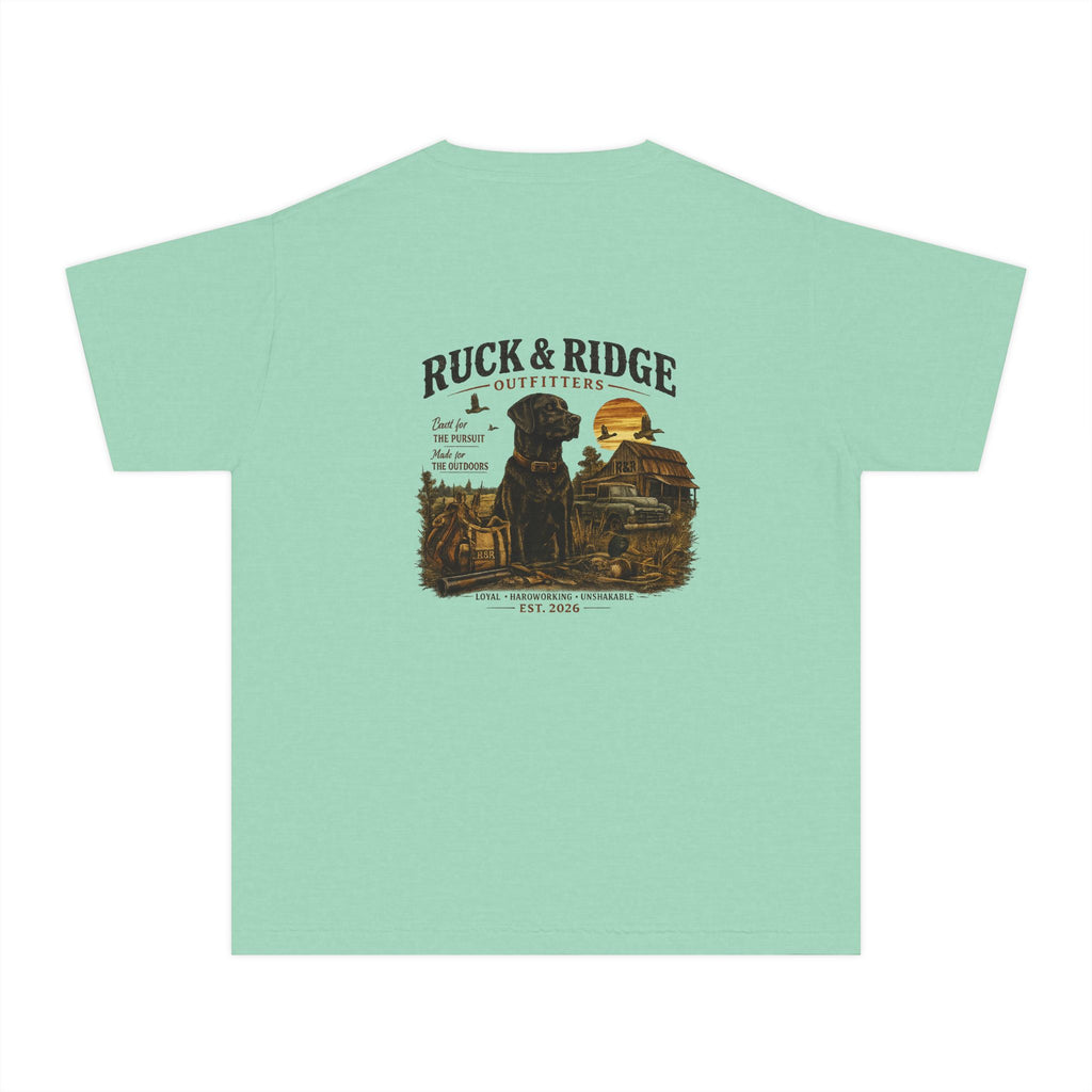 Youth Tee — Ruck & Ridge Outfitters Vintage Black Lab Logo - Ruck & Ridge Outfitters