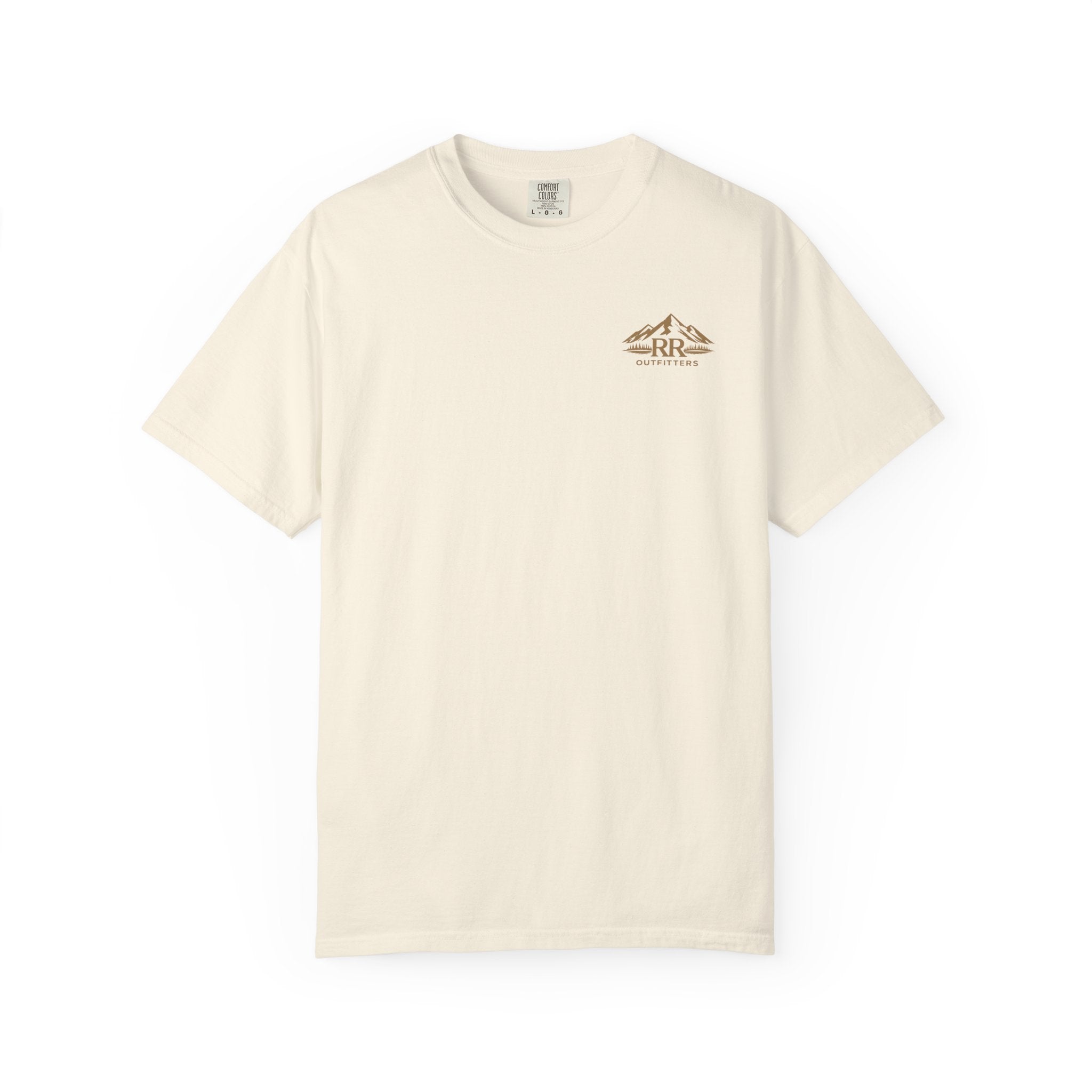 Mountain Logo T-Shirt — 'Ruck & Ridge Outfitters' Scenic Sunset Tee