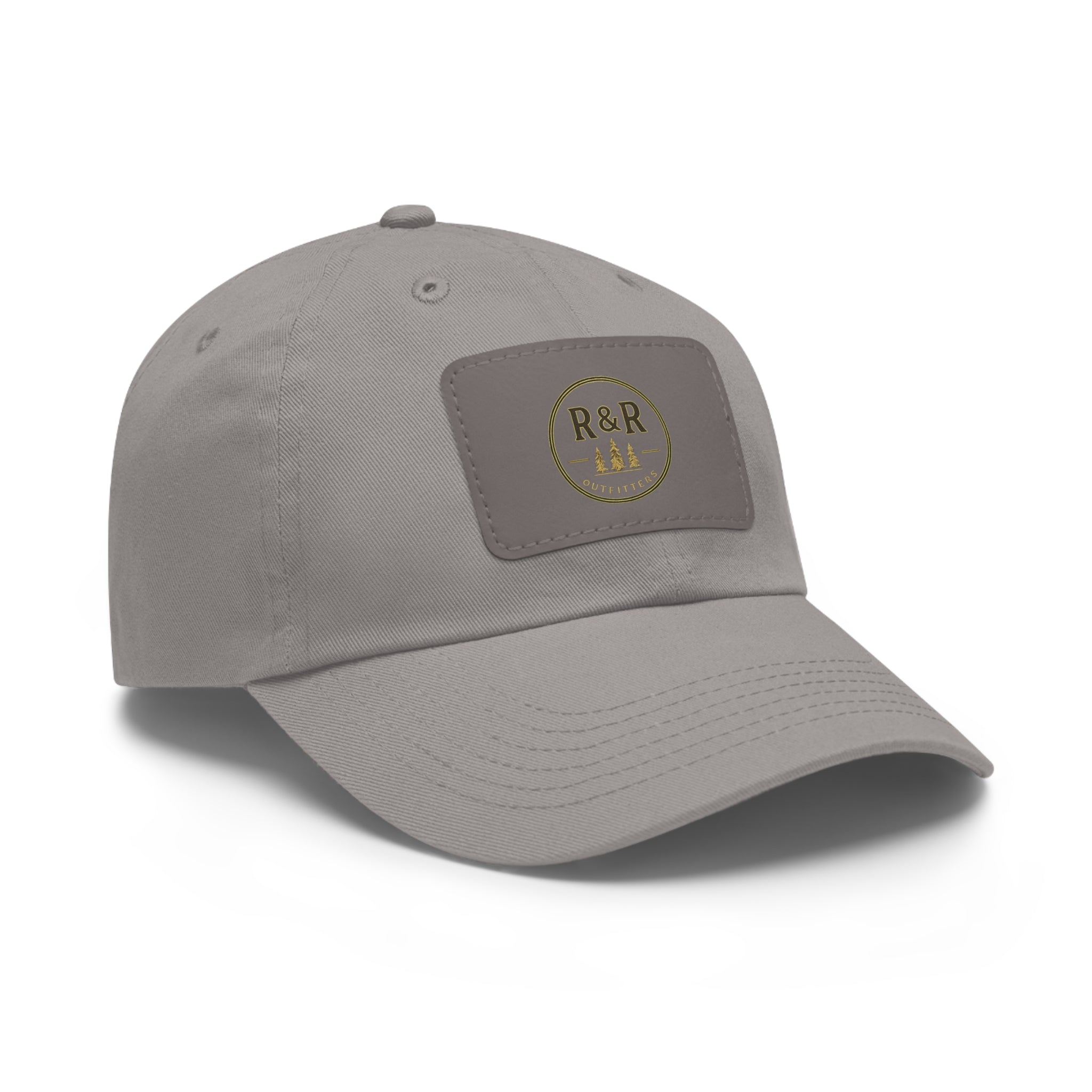 R&R Outfitters Leather Patch Dad Hat | Vintage Outdoor Cap