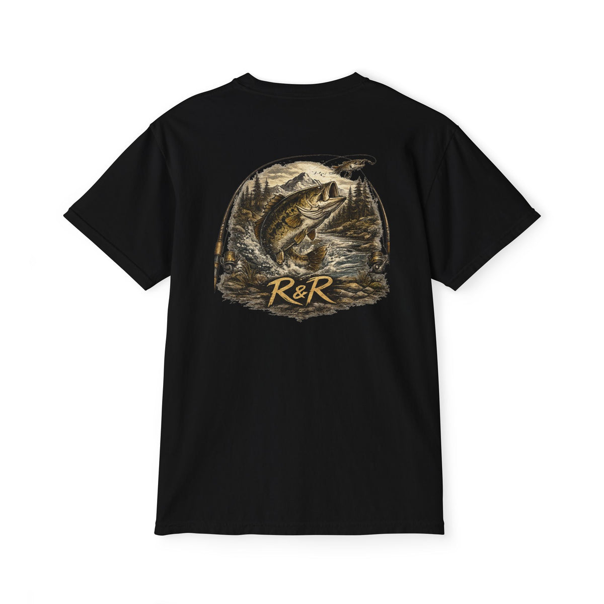 Fishing Pocket T-Shirt — 'R&R' Bass Catch Graphic - Ruck & Ridge Outfitters