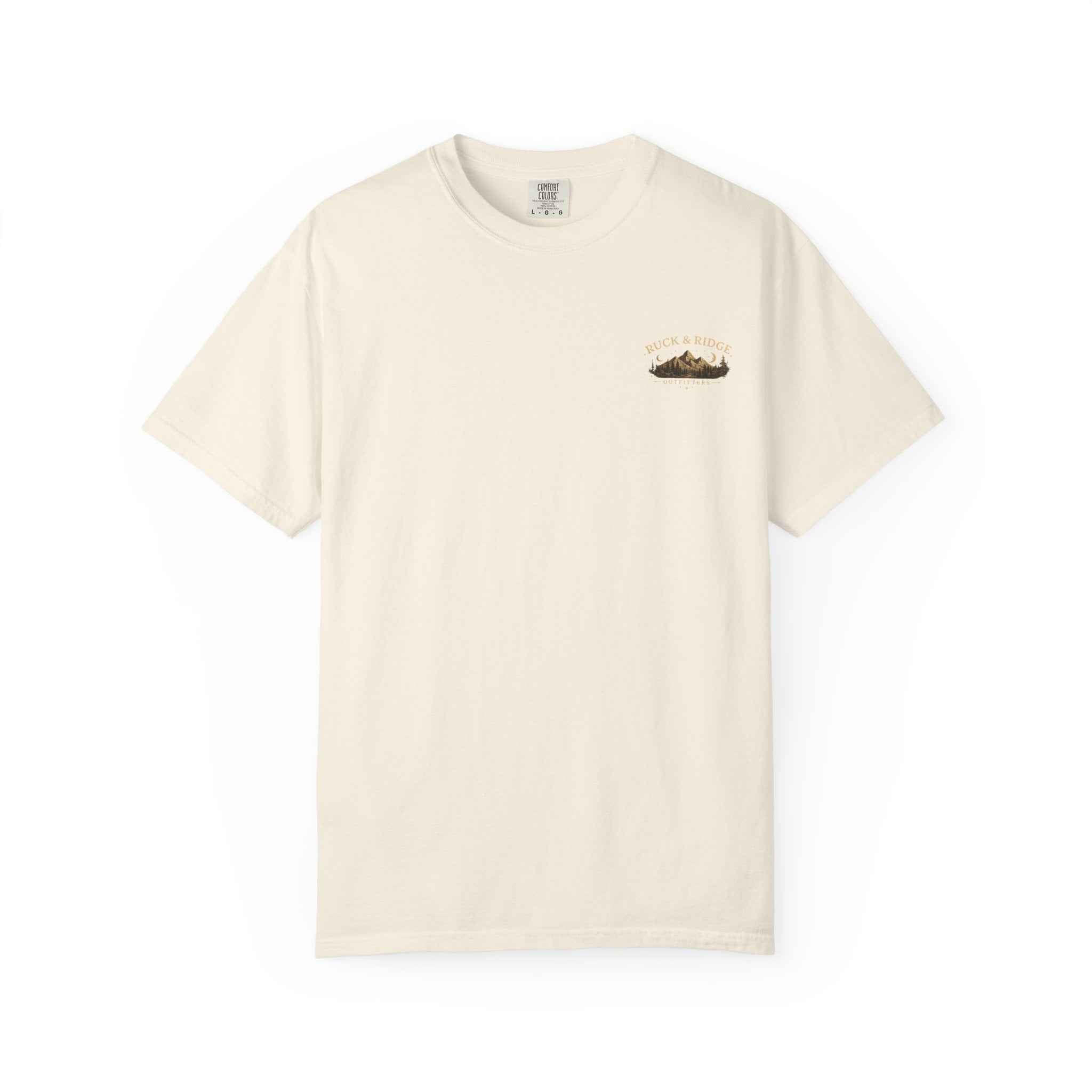 Ruck & Ridge Scenic Mountain T-Shirt — Vintage Lake Sunset Graphic
