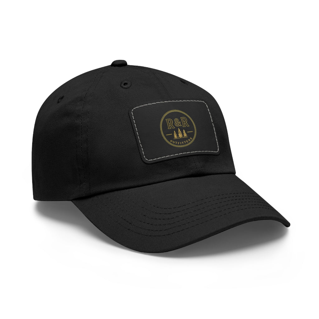 R&R Outfitters Leather Patch Dad Hat | Vintage Outdoor Cap