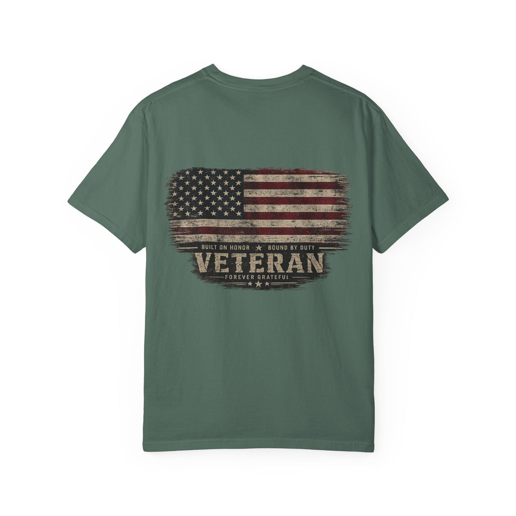 Veteran American Flag T-Shirt - Distressed USA Military Tribute - Ruck & Ridge Outfitters