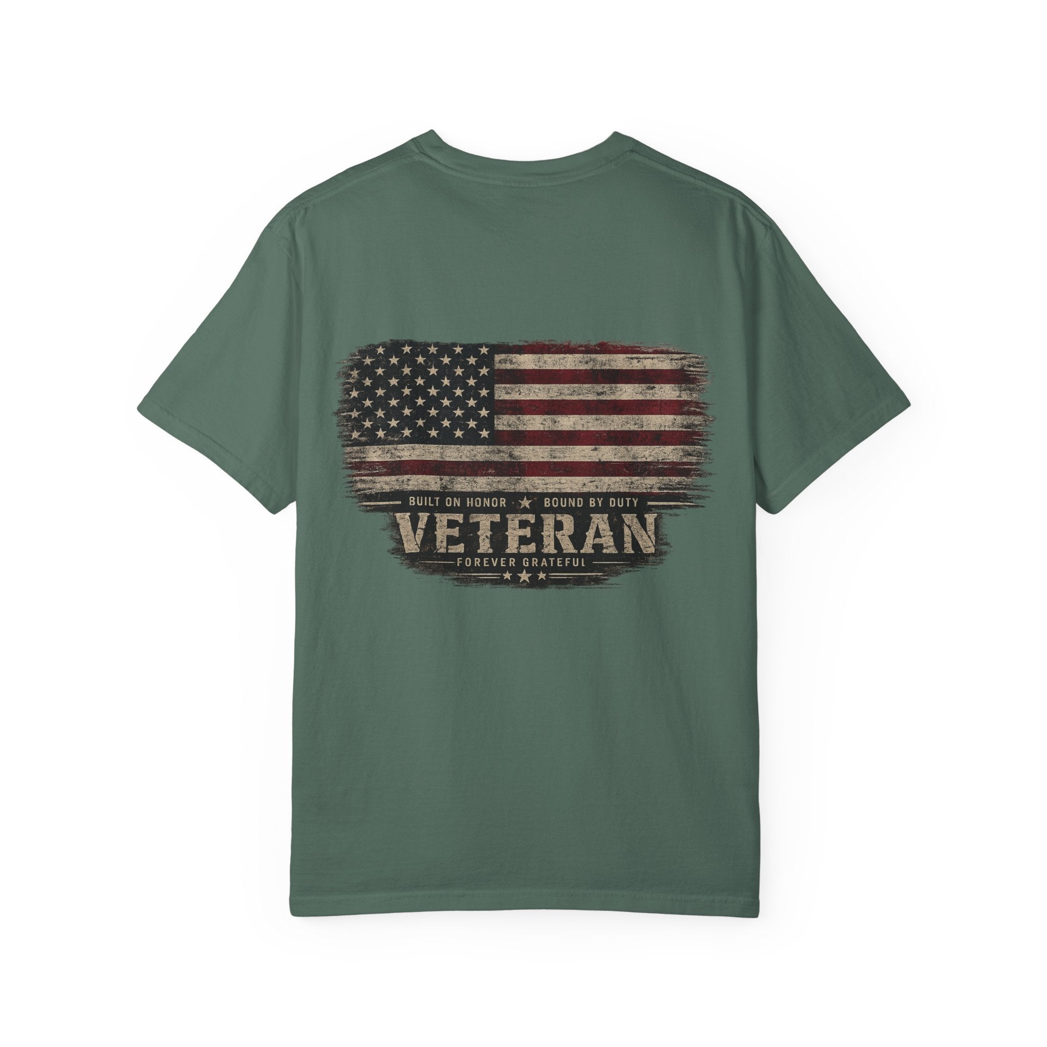 Veteran American Flag T-Shirt - Distressed USA Military Tribute - Ruck & Ridge Outfitters