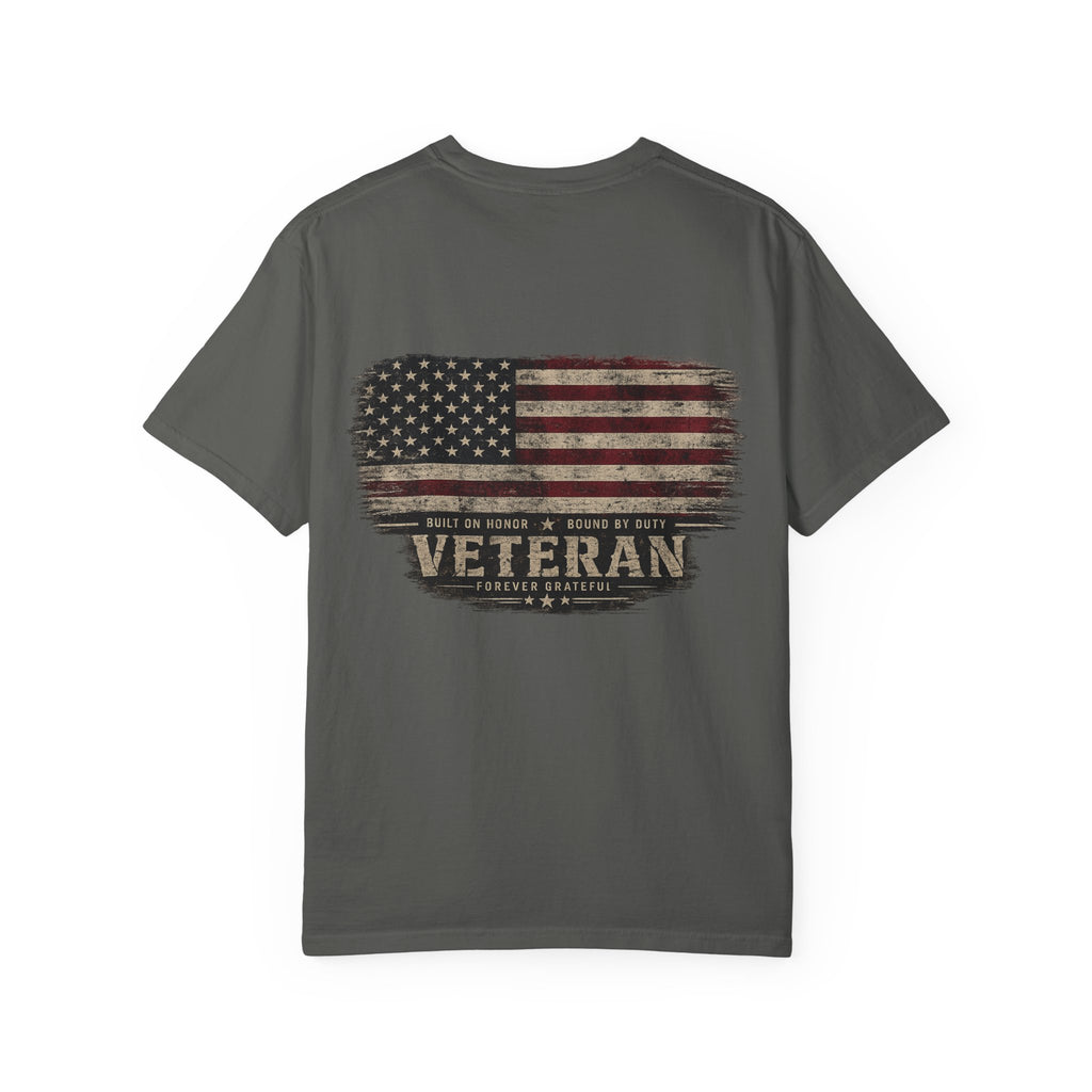 Veteran American Flag T-Shirt - Distressed USA Military Tribute - Ruck & Ridge Outfitters