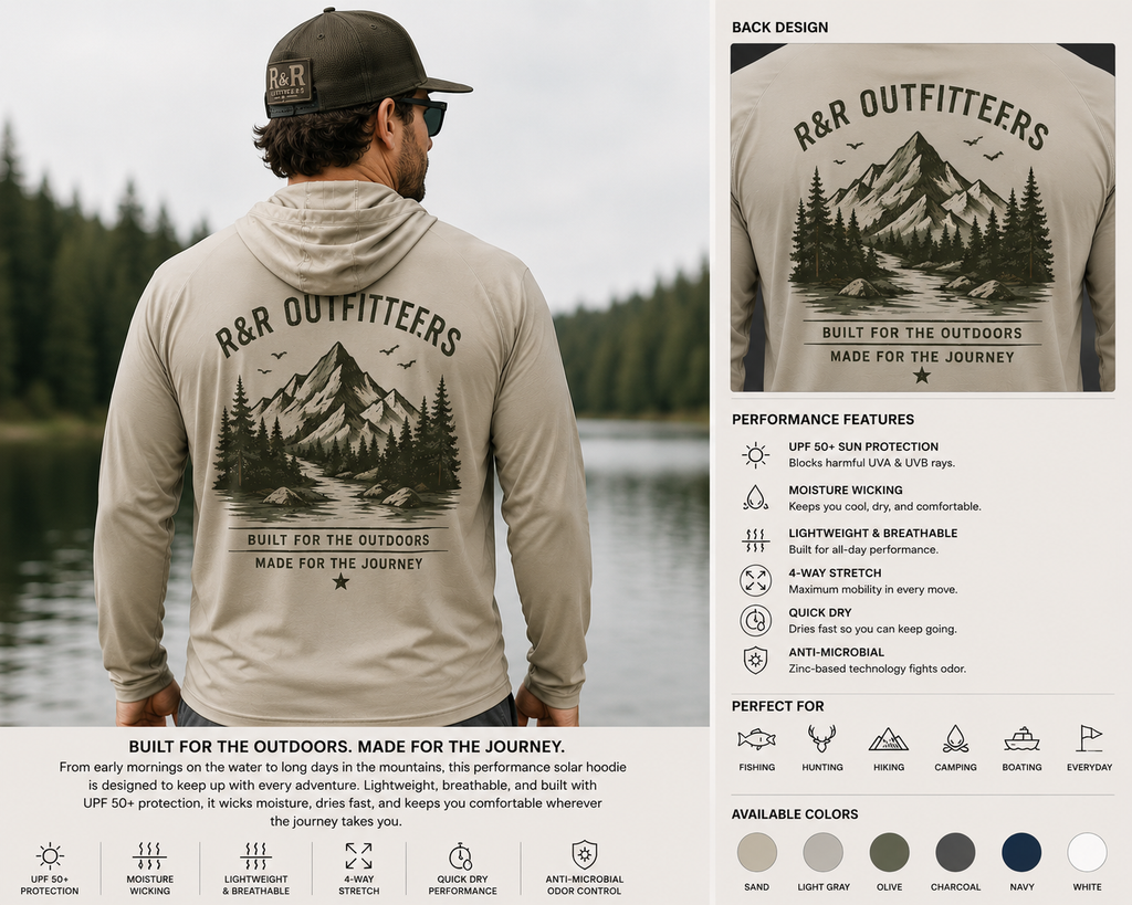 Ruck & Ridge Outfitters™ Performance Solar Hoodie - Ruck & Ridge Outfitters