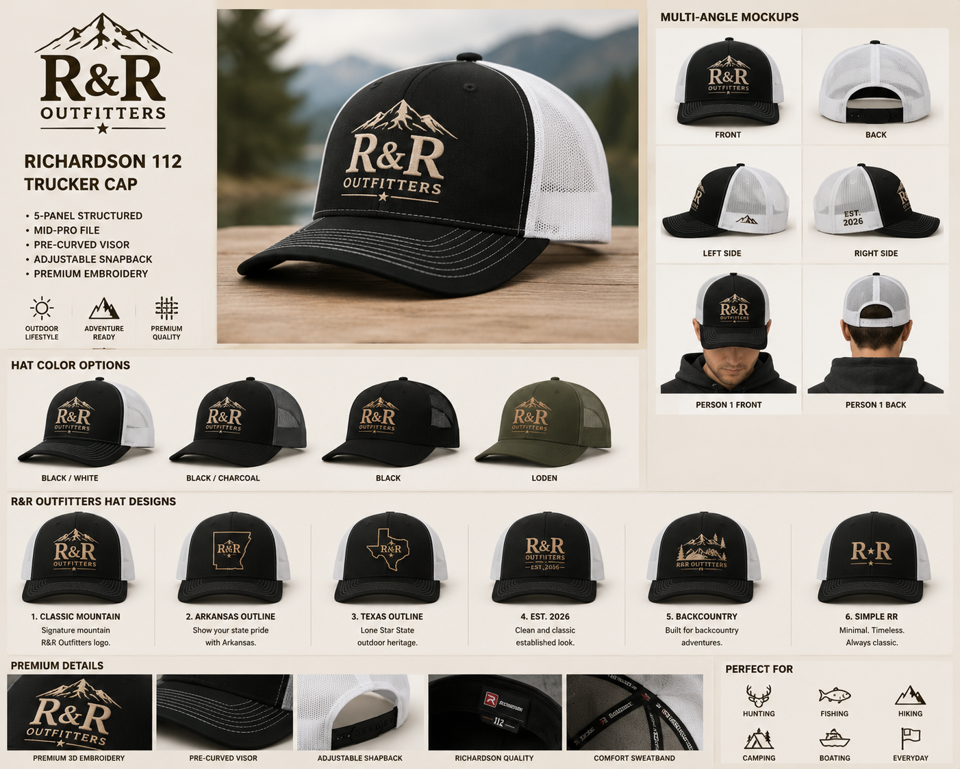 Ruck & Ridge Outfitters™ Mountain Trucker Hat | Richardson 112 Snapback