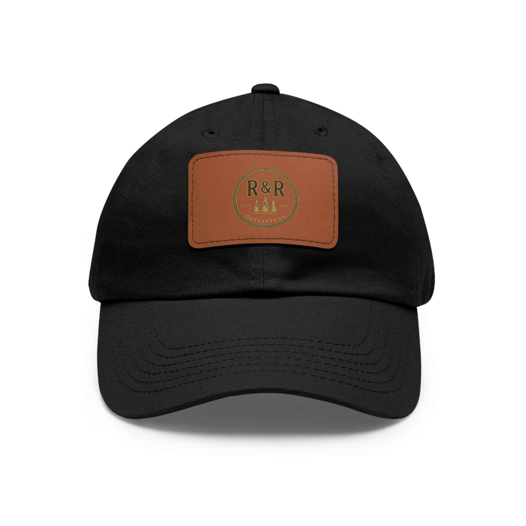 R&R Outfitters Leather Patch Dad Hat | Vintage Outdoor Cap