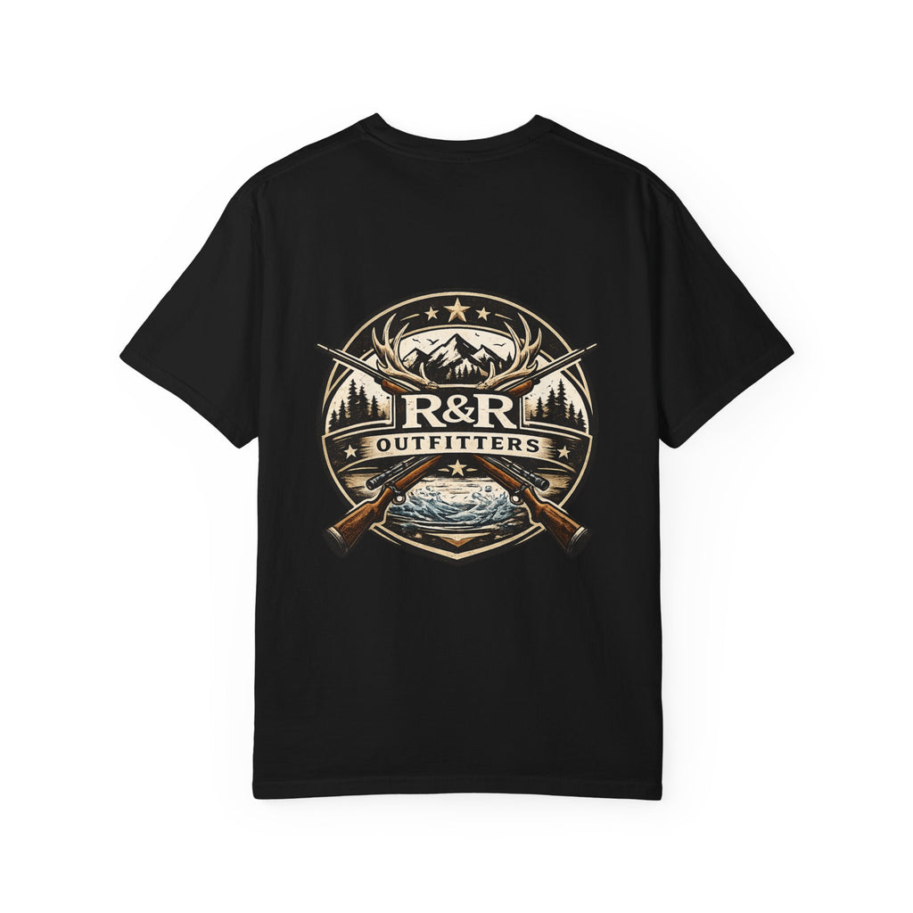 Outdoors T-Shirt — R&R Outfitters Crest Graphic (Hunting & Fishing) - Ruck & Ridge Outfitters